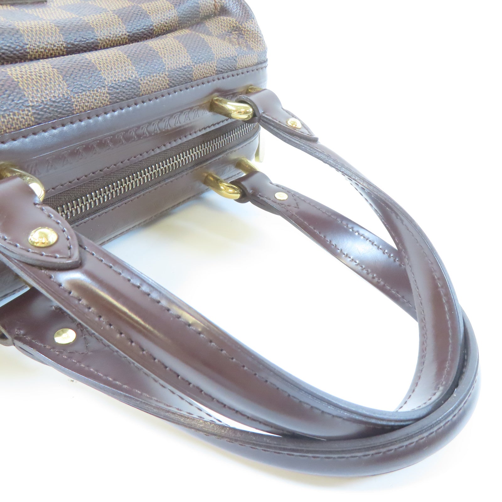 LOUIS VUITTON 【激減優惠】Damier Ebene Knightsbridge金扣手挽袋啡色