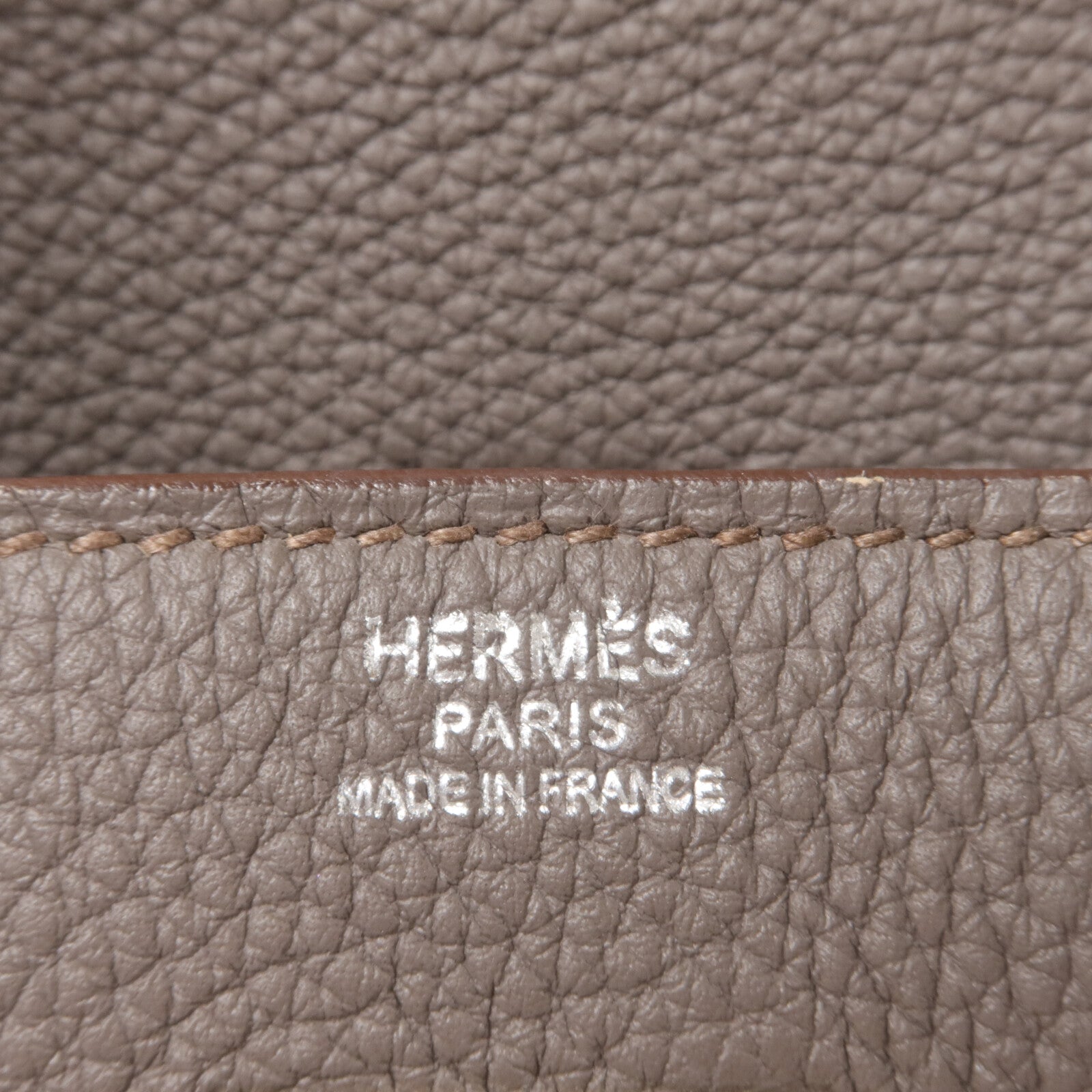 HERMES Togo皮革Birkin 30手挽袋Etain
