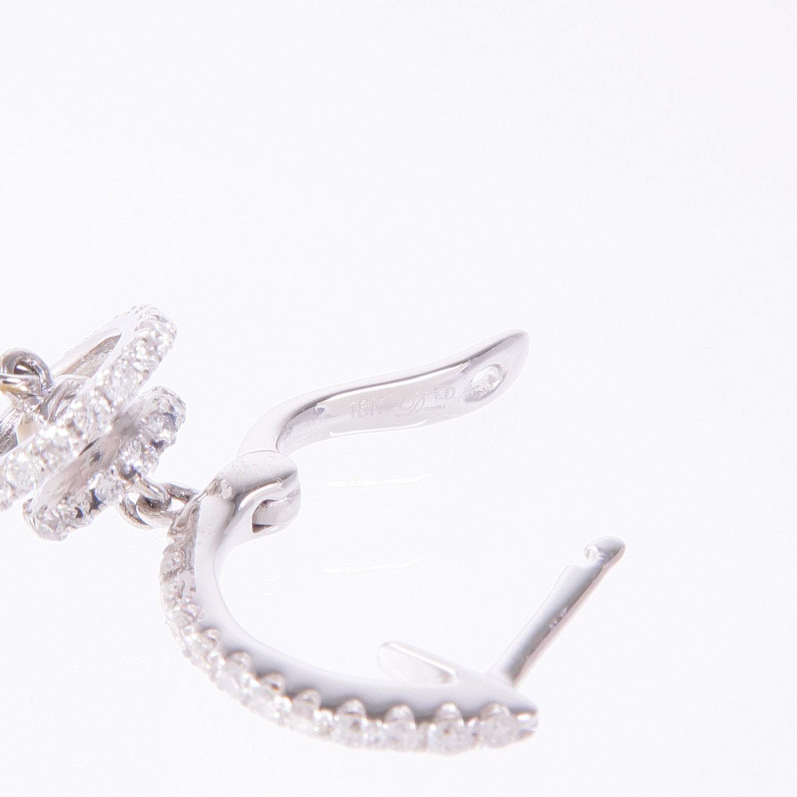 JEWELRY 18K白金Pearl Earrings珍珠/鑽石耳環
