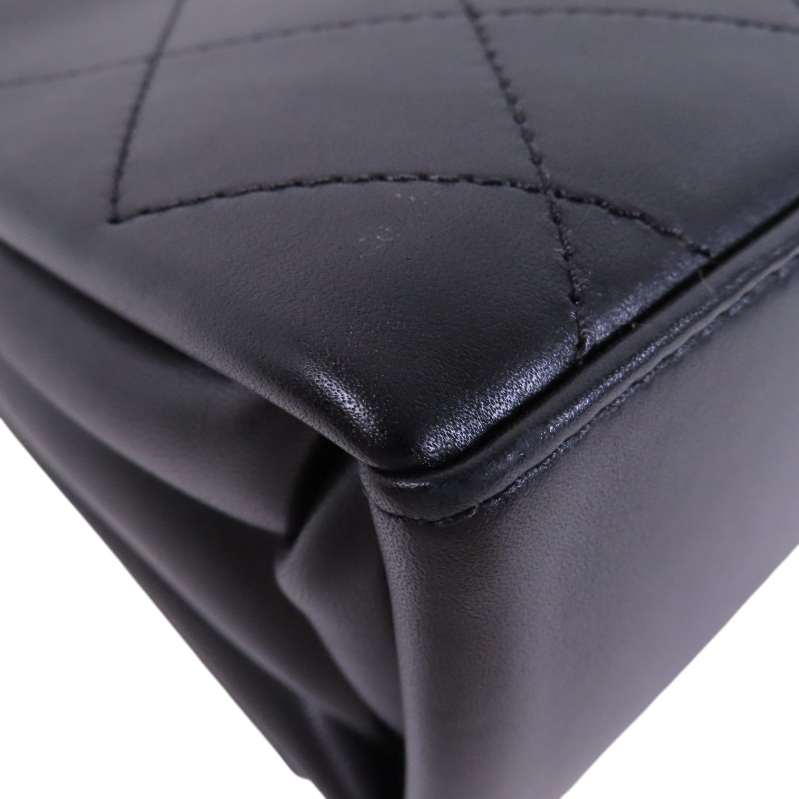 CHANEL 牛皮皮革Chain Shoulder Bag金扣鏈帶肩背袋