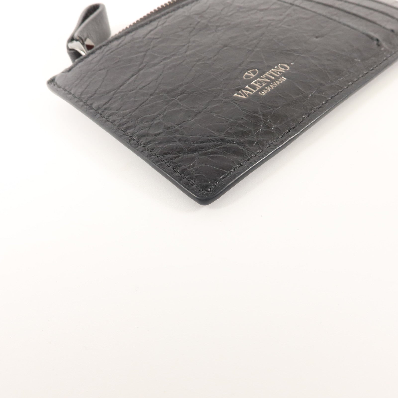 Valentino 牛皮皮革Rockstud Spike Card Case卡片套