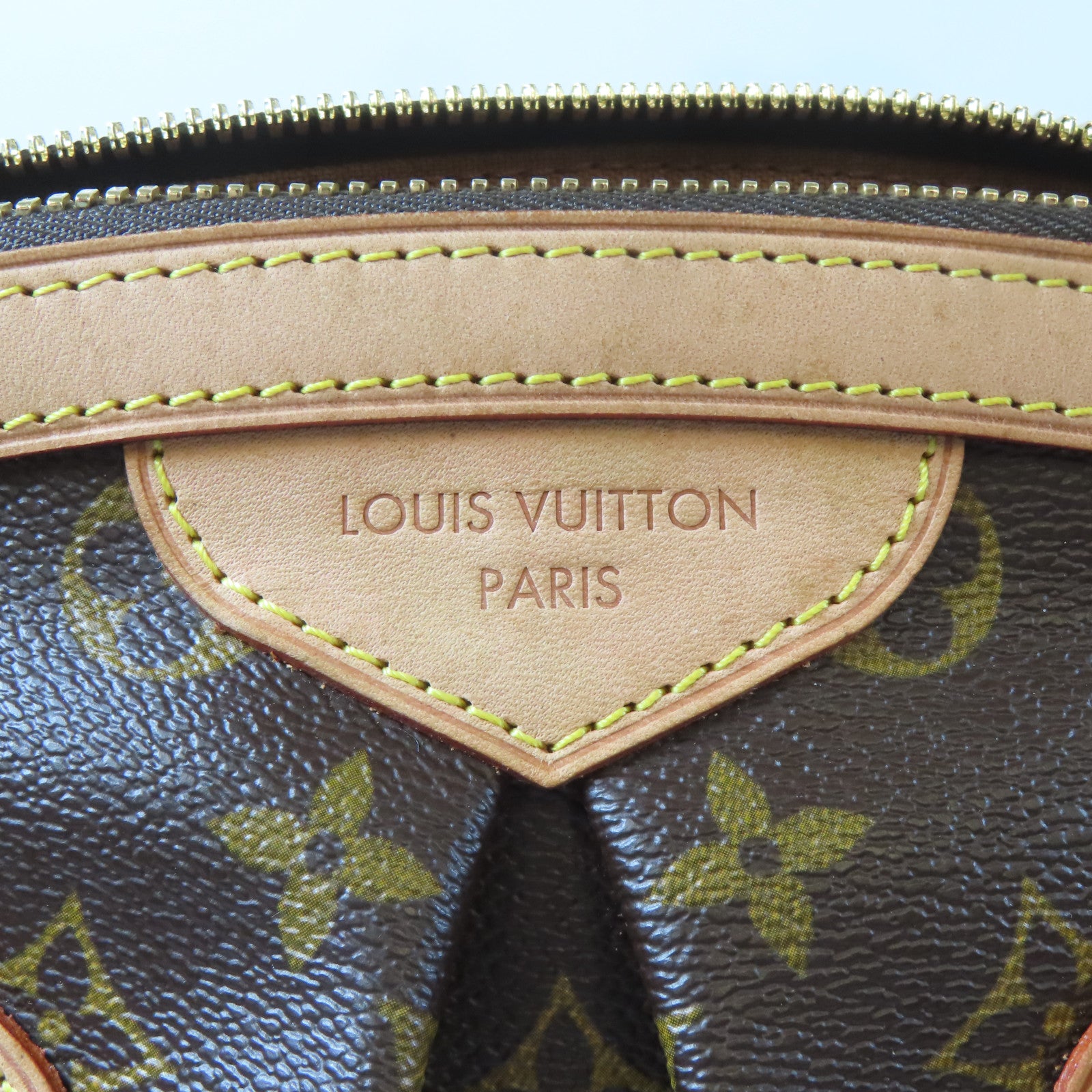 LOUIS VUITTON Monogram Tivoli GM金扣肩背袋啡色