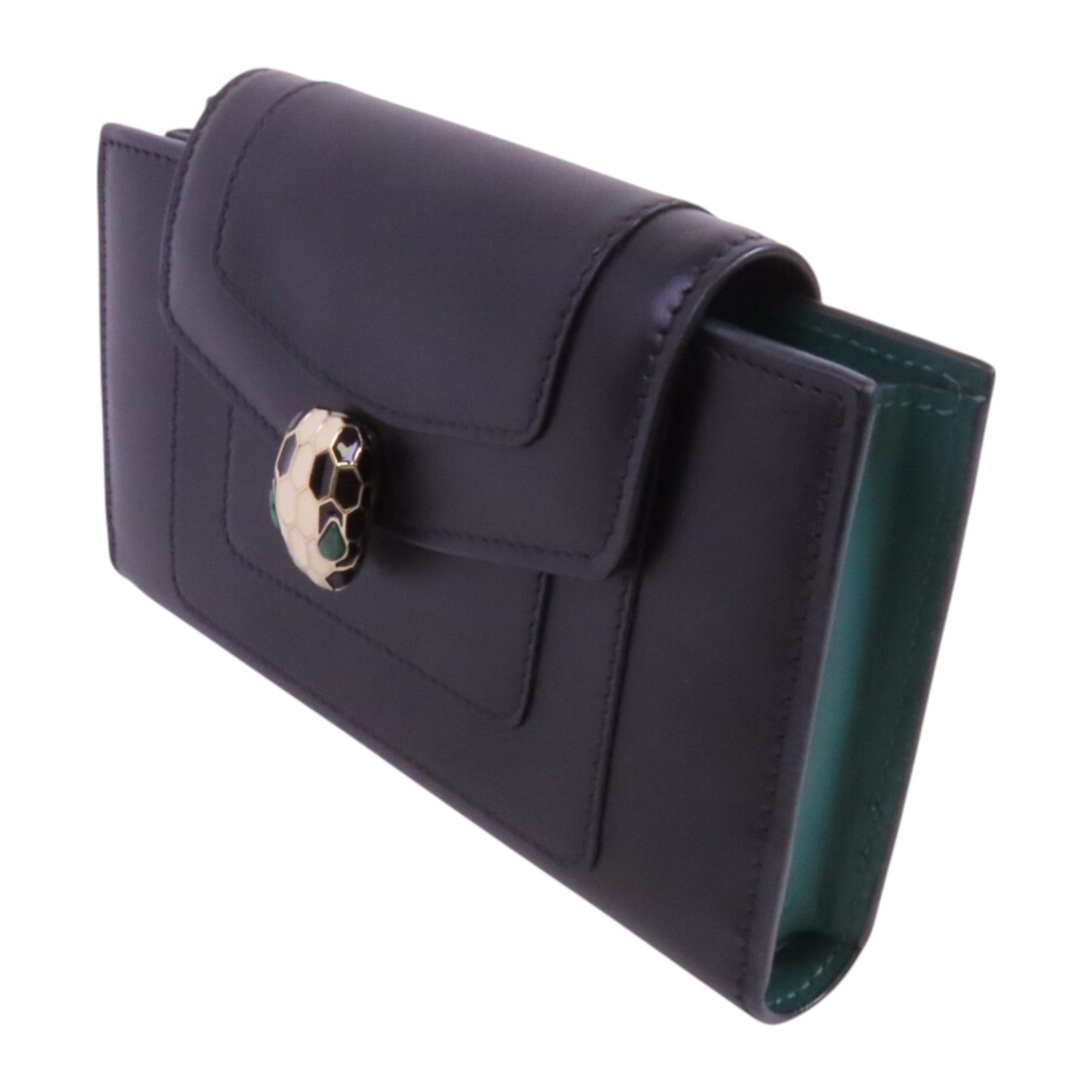 BVLGARI 牛皮皮革Chain Shoulder Bag金扣鏈帶肩背袋