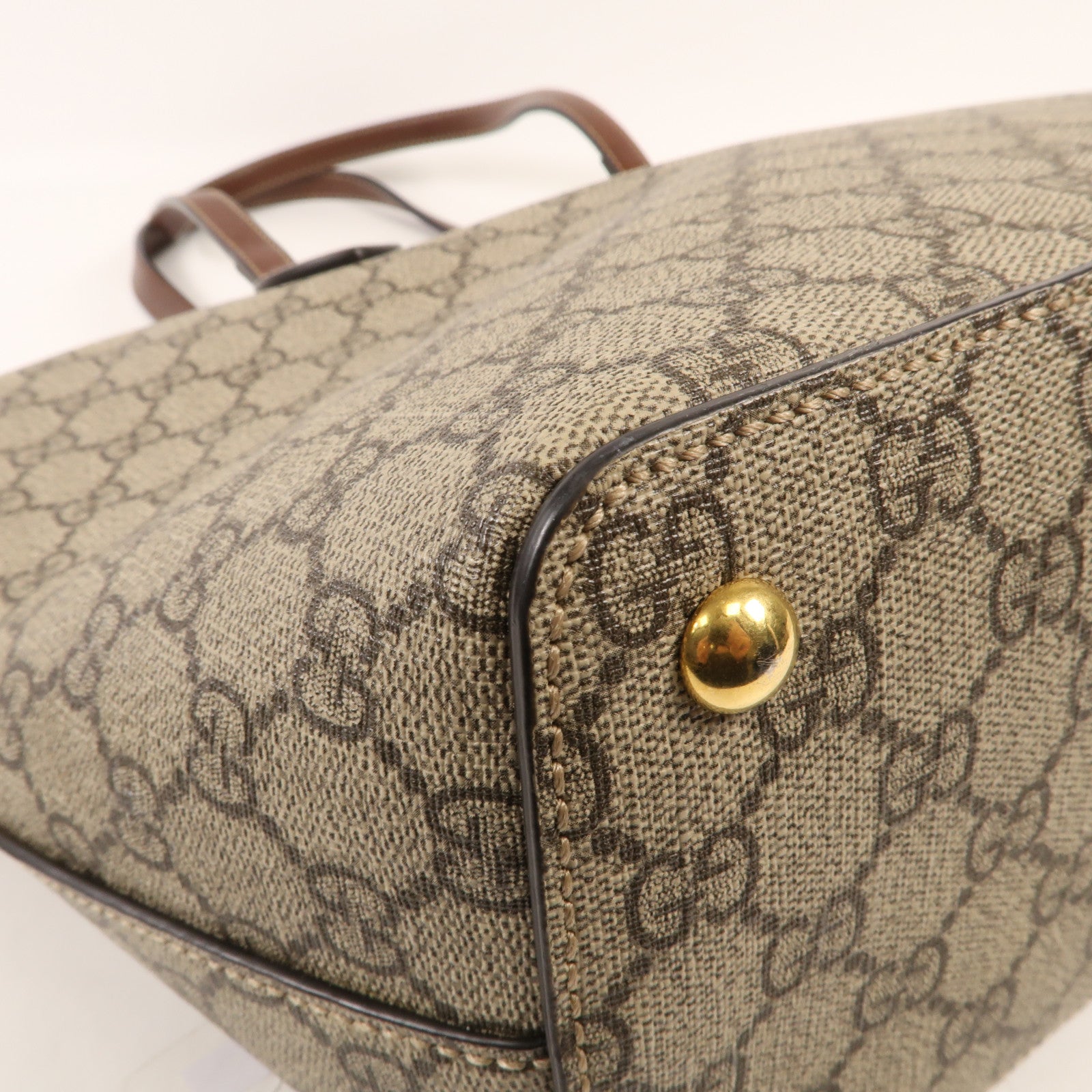 GUCCI 塗層帆布Tote Bag金扣手挽袋