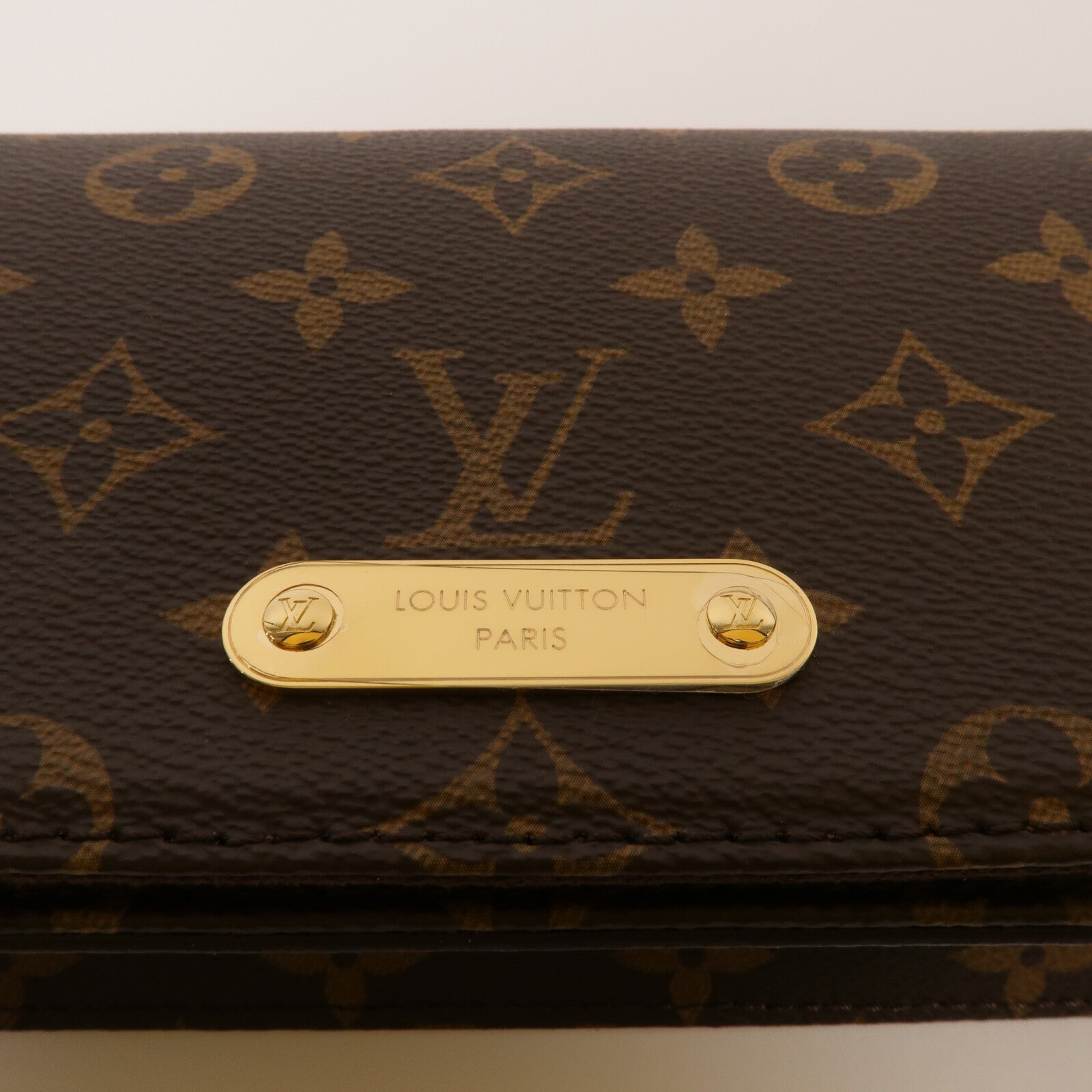 LOUIS VUITTON Monogram Wallet On Chain Lily鏈帶肩背袋