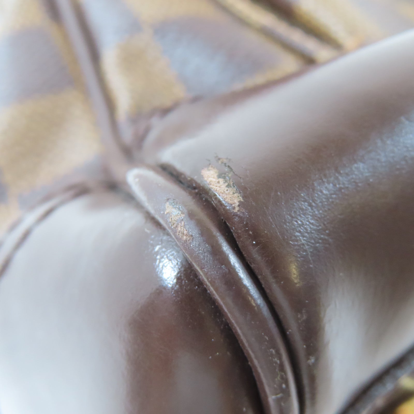 LOUIS VUITTON 【激減優惠】Damier Ebene Knightsbridge金扣手挽袋啡色