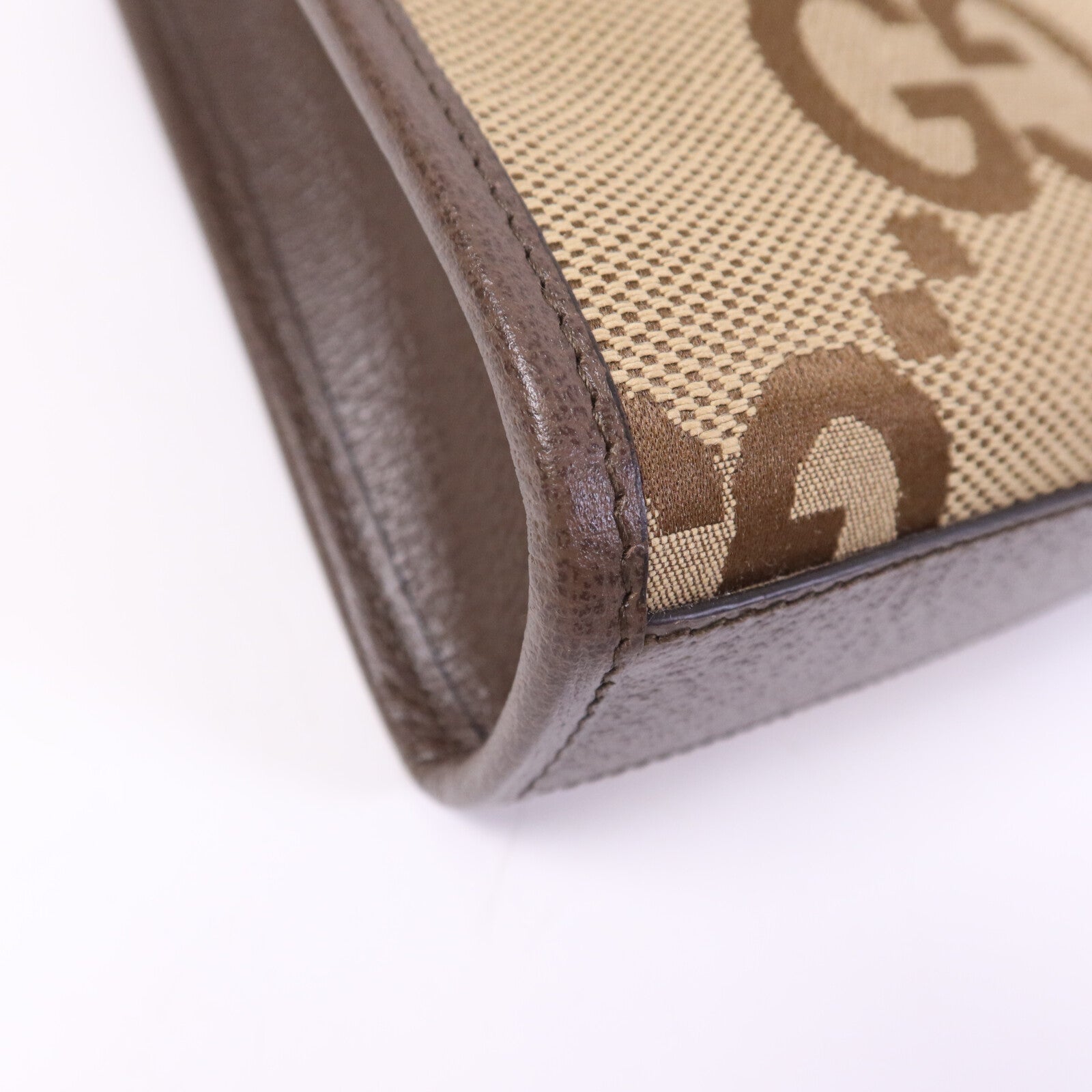 GUCCI 帆布Jumbo GG金扣手挽肩背兩用袋