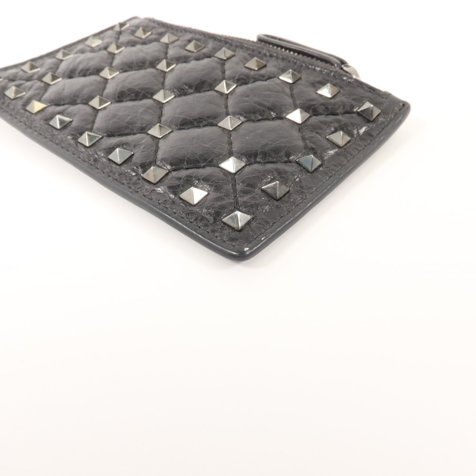 Valentino 牛皮皮革Rockstud Spike Card Case卡片套