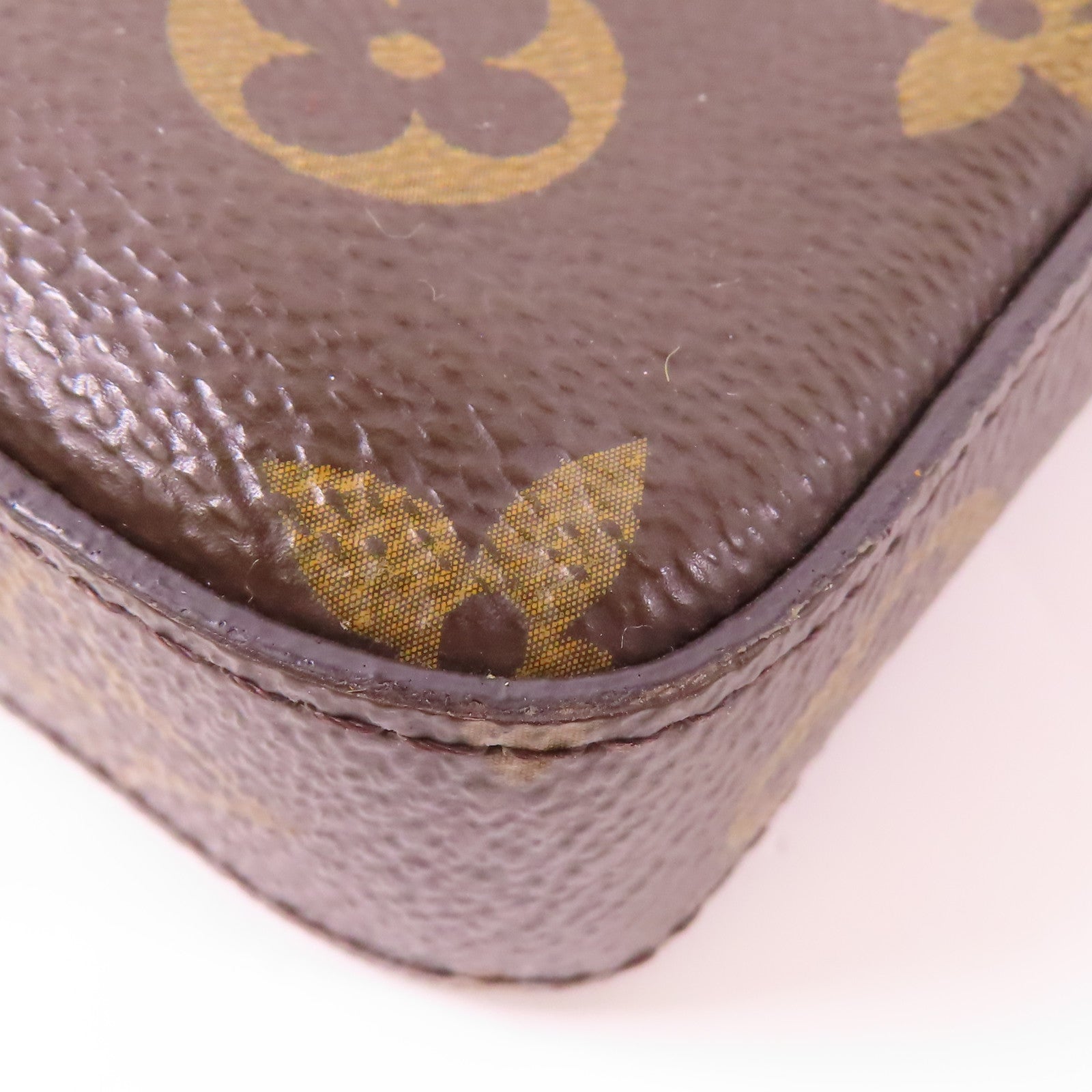 LOUIS VUITTON LV GHW Pochette Felicie Chain Shoulder Bag M61276 Monogram Brown