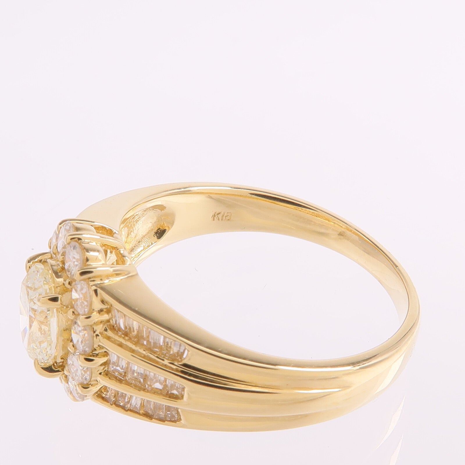 JEWELRY 18K黃金Diamond Ring鑽石戒指US#7.75