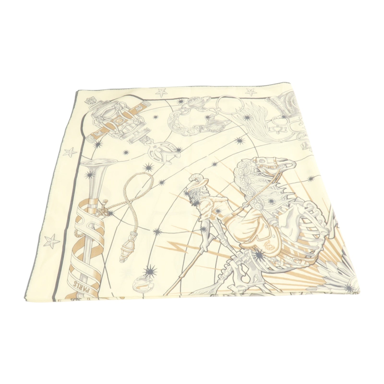 HERMES 羊絨/絲質Scarf 140x140cm絲巾