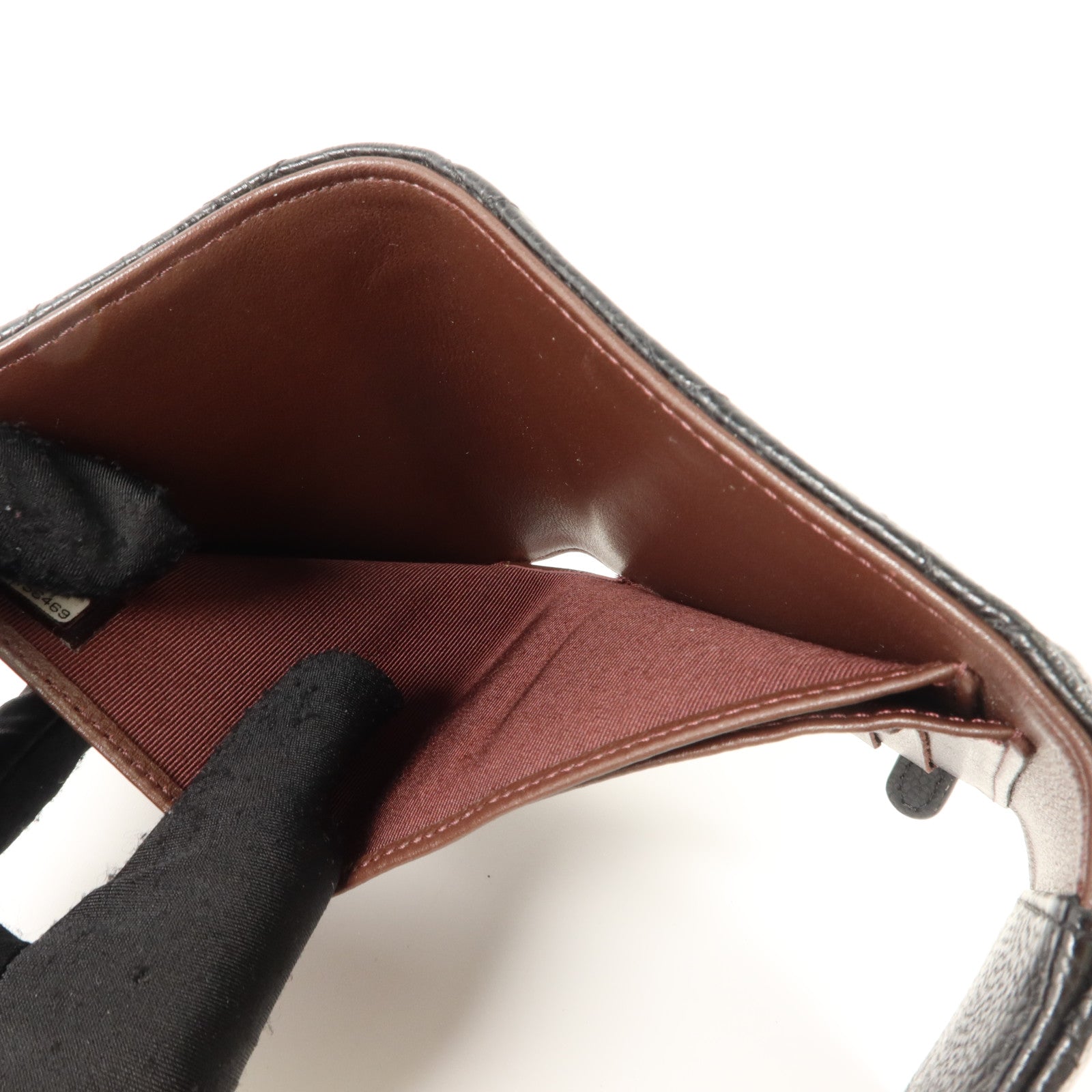 CHANEL 牛皮皮革Classic Small Flap Wallet銀扣錢包