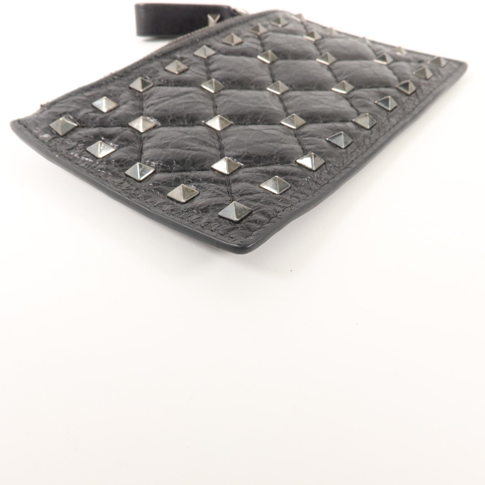 Valentino 牛皮皮革Rockstud Spike Card Case卡片套