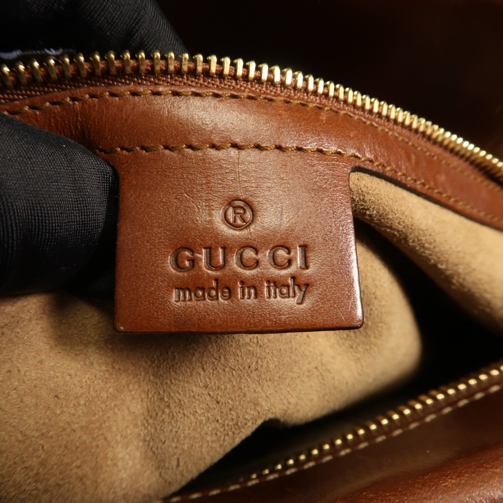 GUCCI 塗層帆布Tote Bag金扣手挽袋