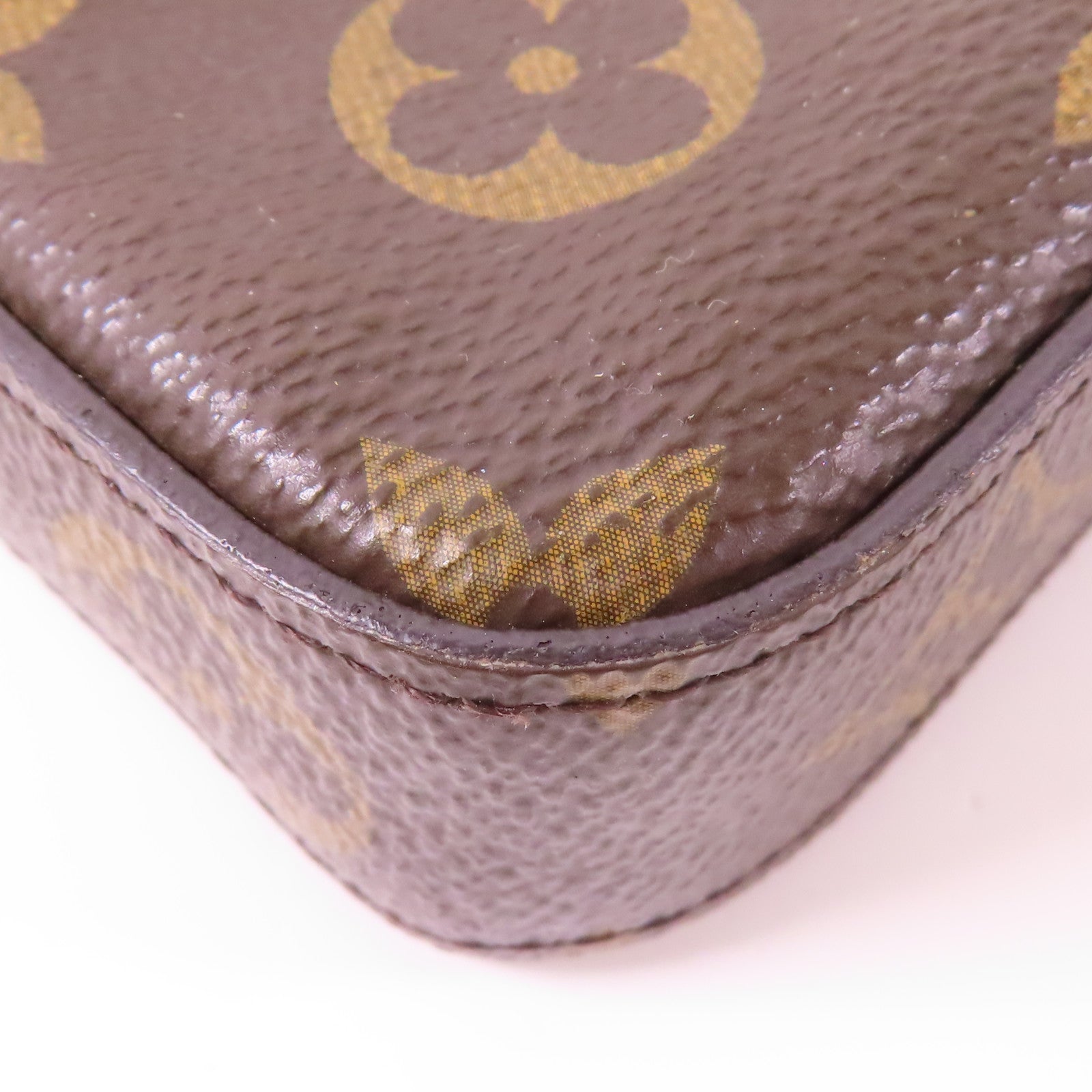 LOUIS VUITTON LV GHW Pochette Felicie Chain Shoulder Bag M61276 Monogram Brown