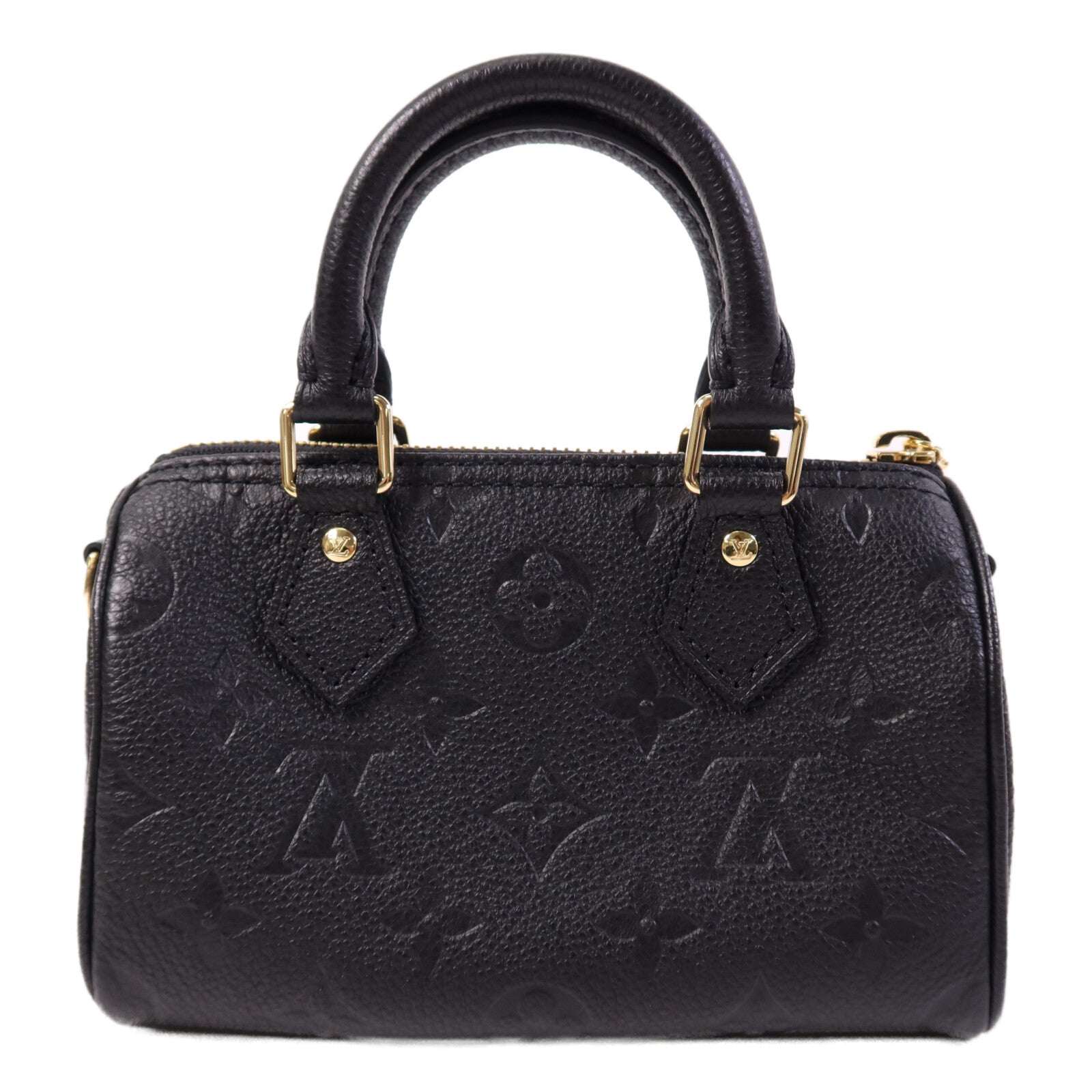 LOUIS VUITTON Monogram Empreinte Nano Speedy金扣肩背袋