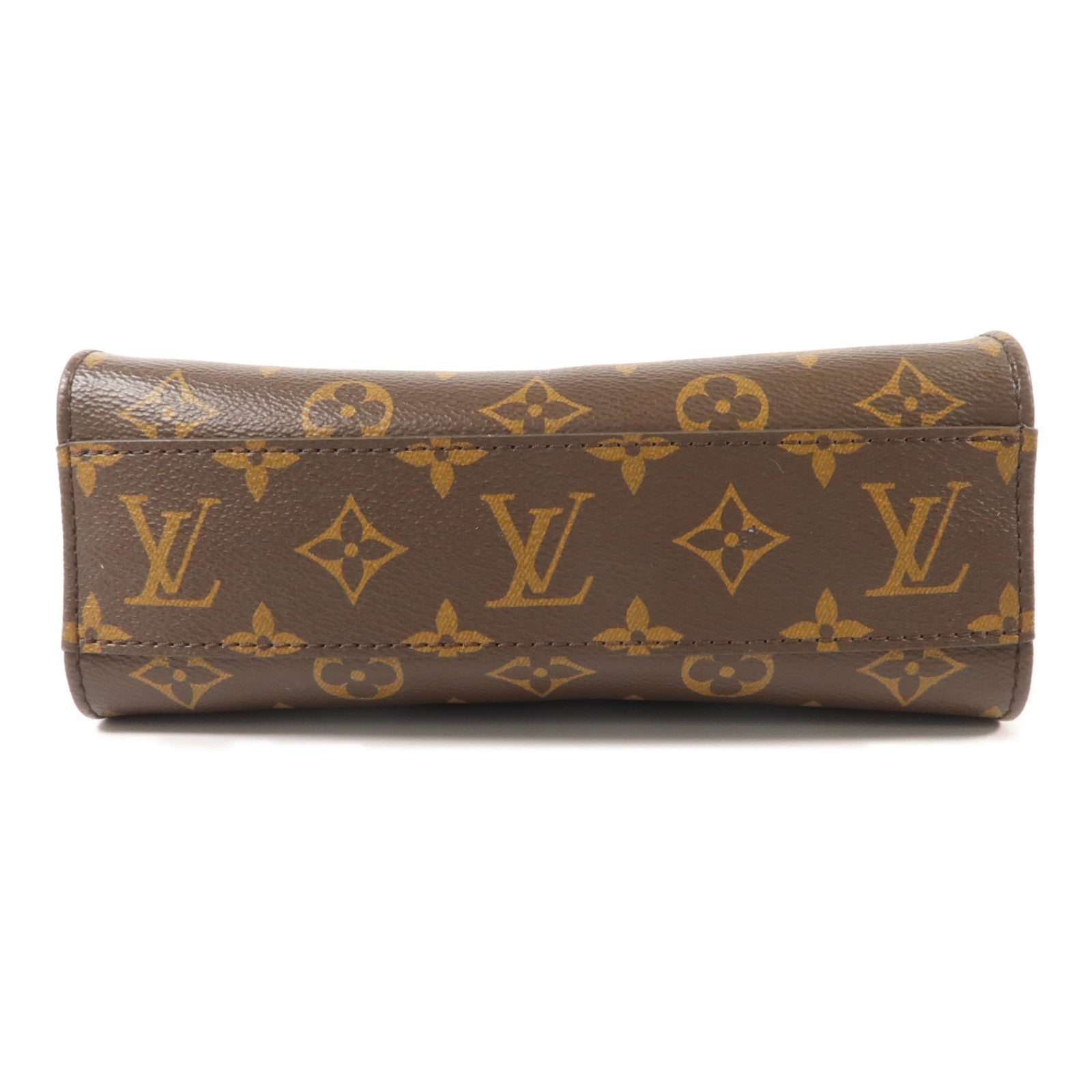 LOUIS VUITTON Monogram Sac Plat BB金扣手挽肩背兩用袋
