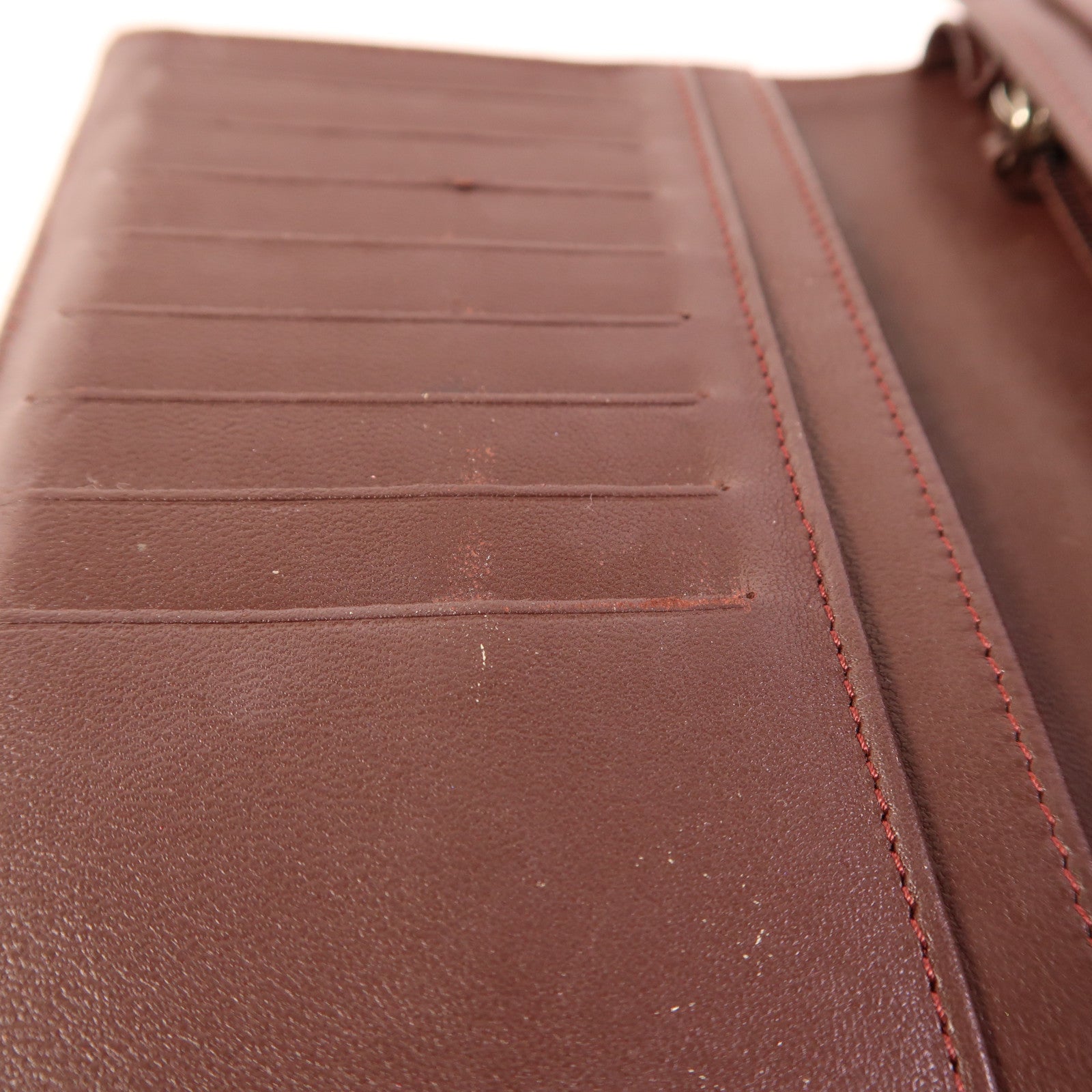 CHANEL 羊皮皮革Long Wallet銀扣長錢包