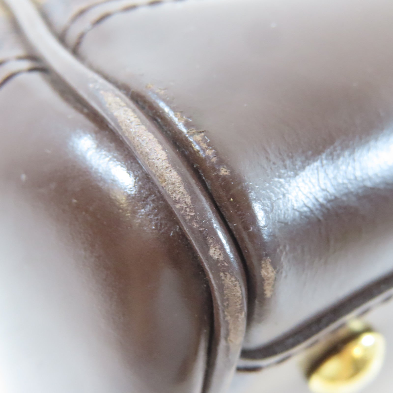 LOUIS VUITTON 【激減優惠】Damier Ebene Knightsbridge金扣手挽袋啡色