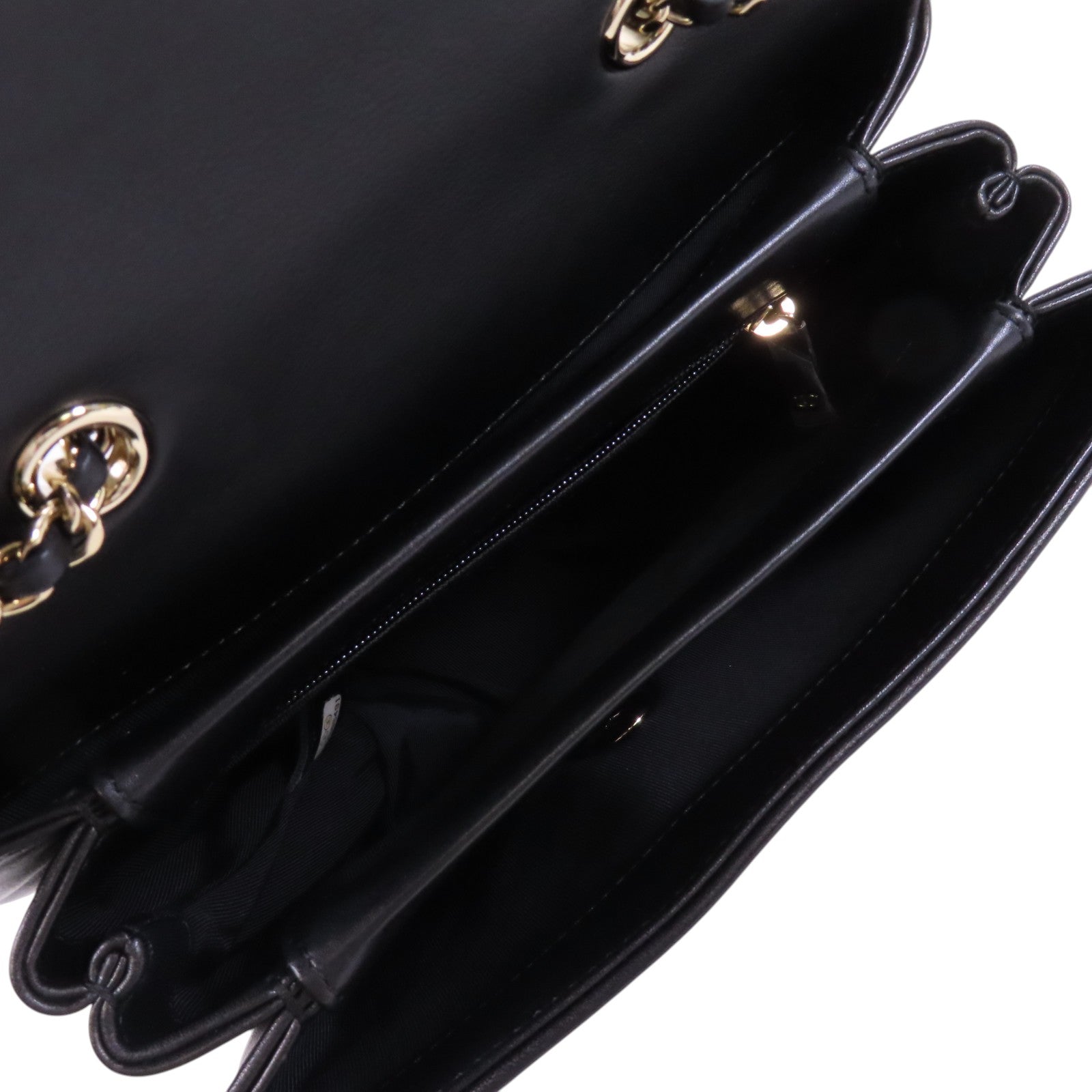 CHANEL 牛皮皮革Chain Shoulder Bag金扣鏈帶肩背袋