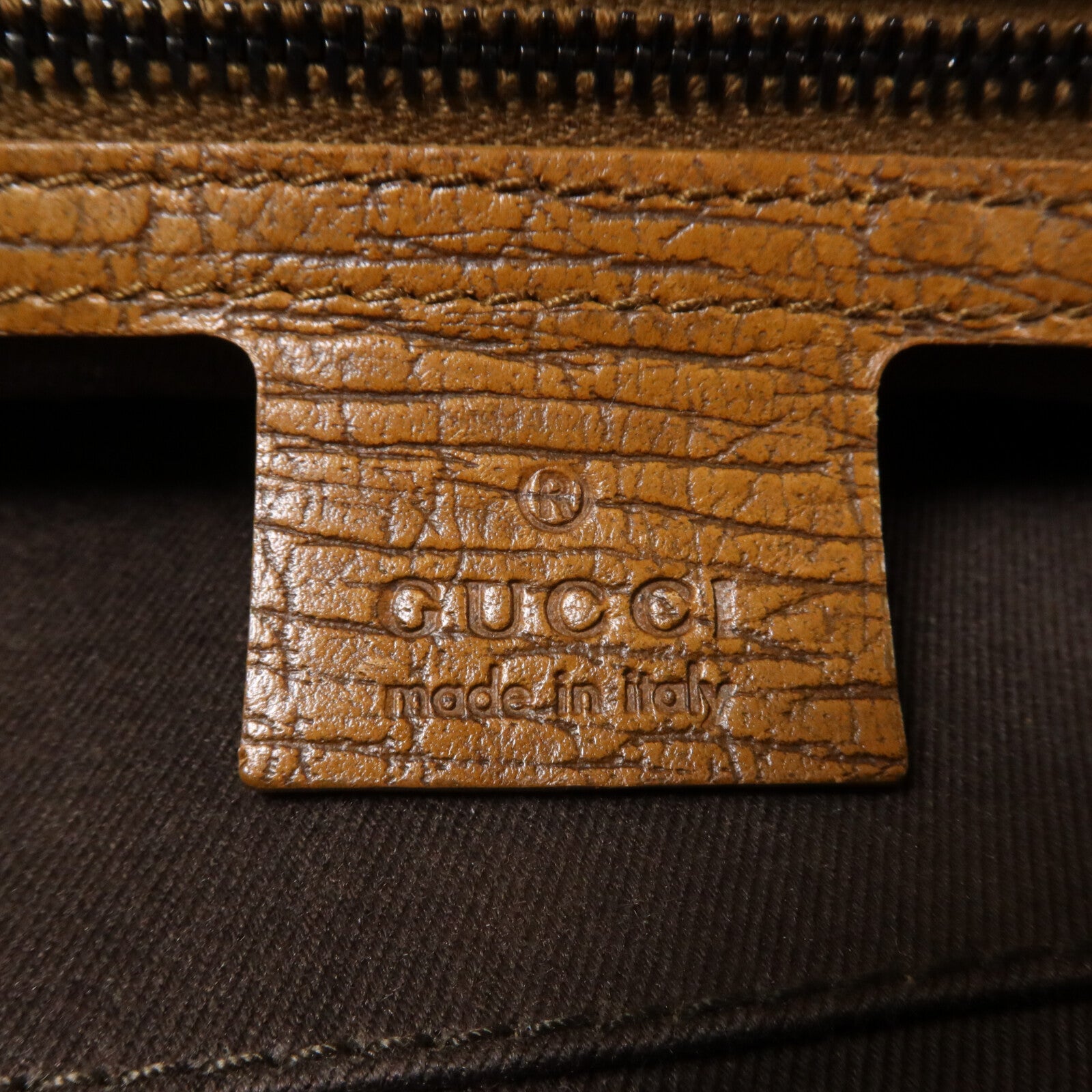 GUCCI 帆布Vintage Wood Frame Handbag手挽袋