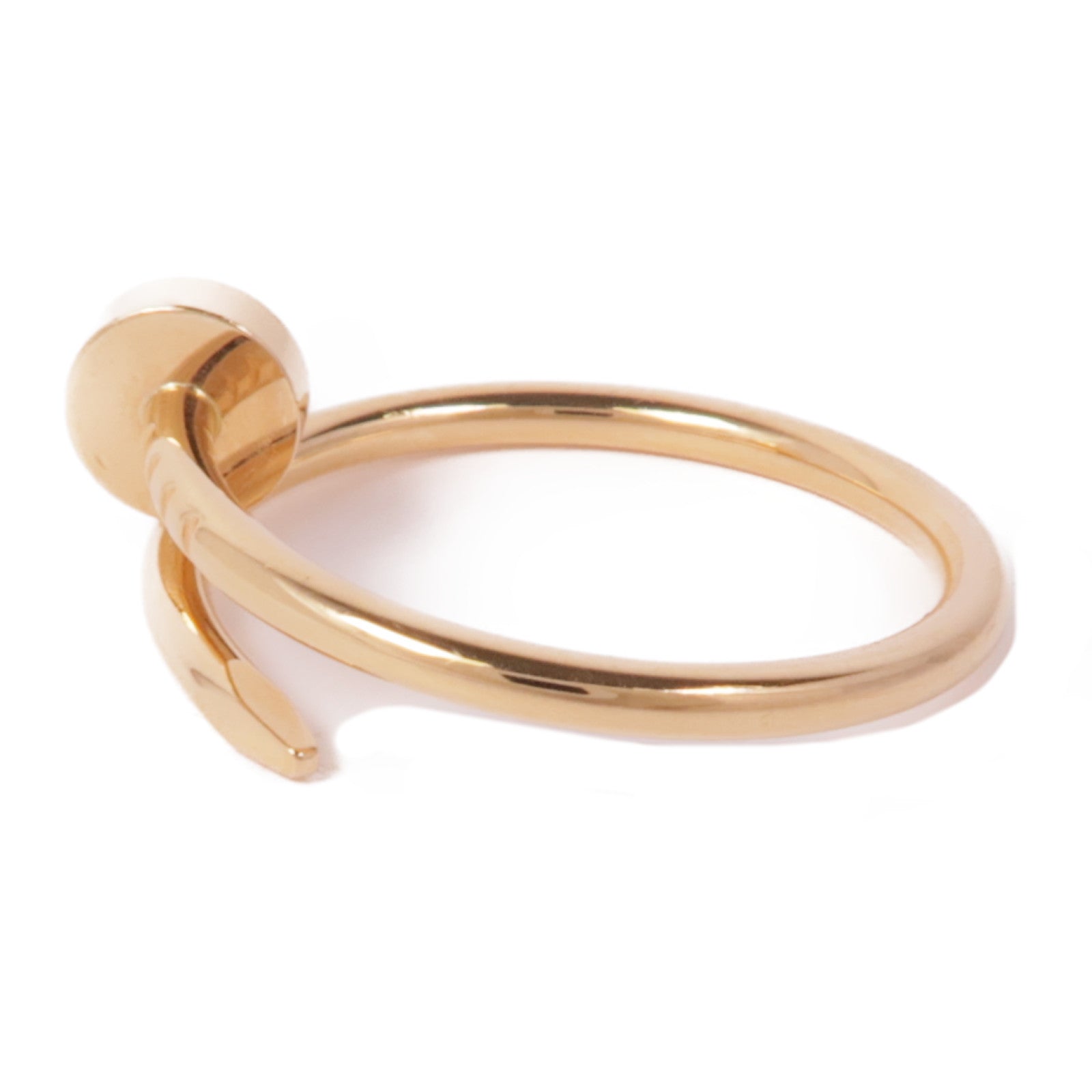 CARTIER 18K玫瑰金Juste Un Clou Ring戒指Cartier#55/US#8