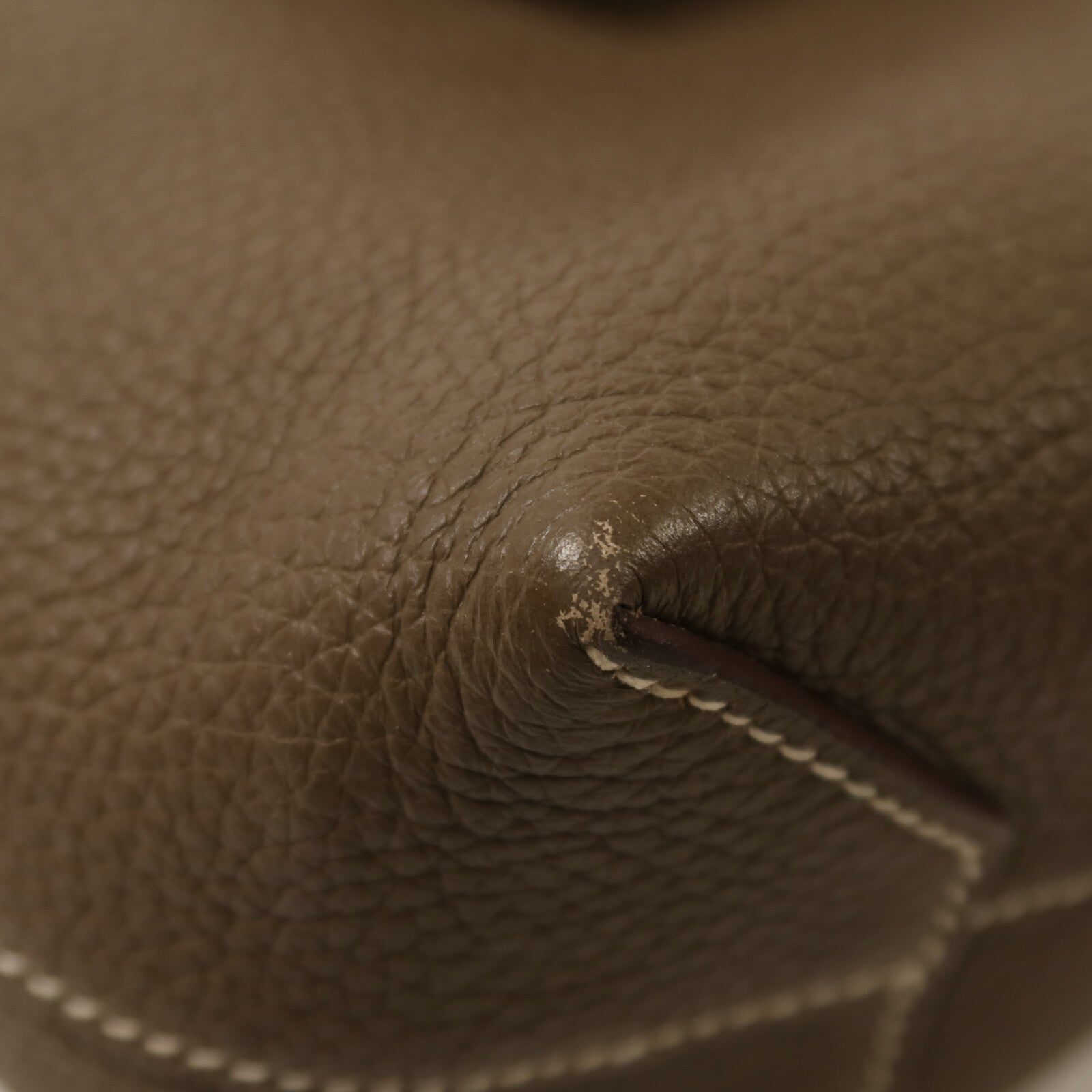HERMES Clemence皮革Cabasellier 31手挽袋Etoupe