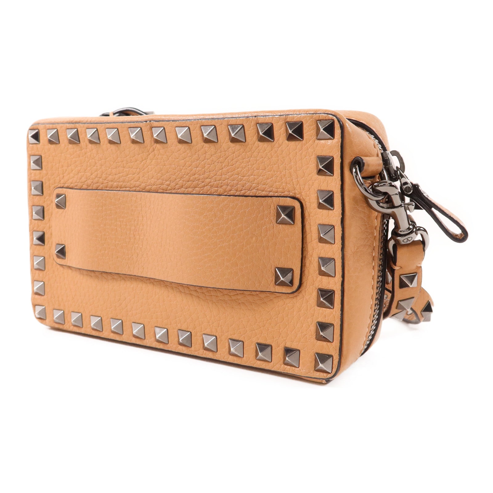 Valentino 牛皮皮革Rockstud Shoulder Bag手拿肩背兩用袋