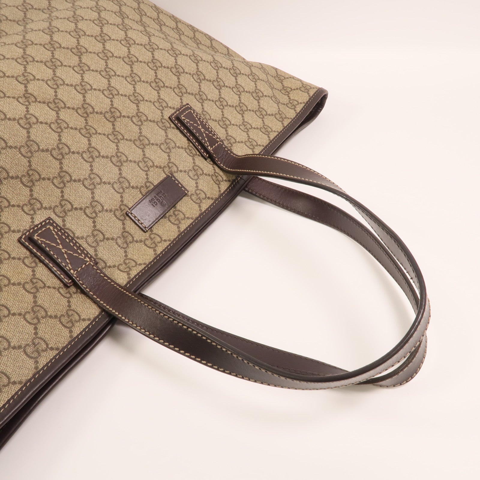GUCCI 塗層帆布Shoulder Bag銀扣肩背袋