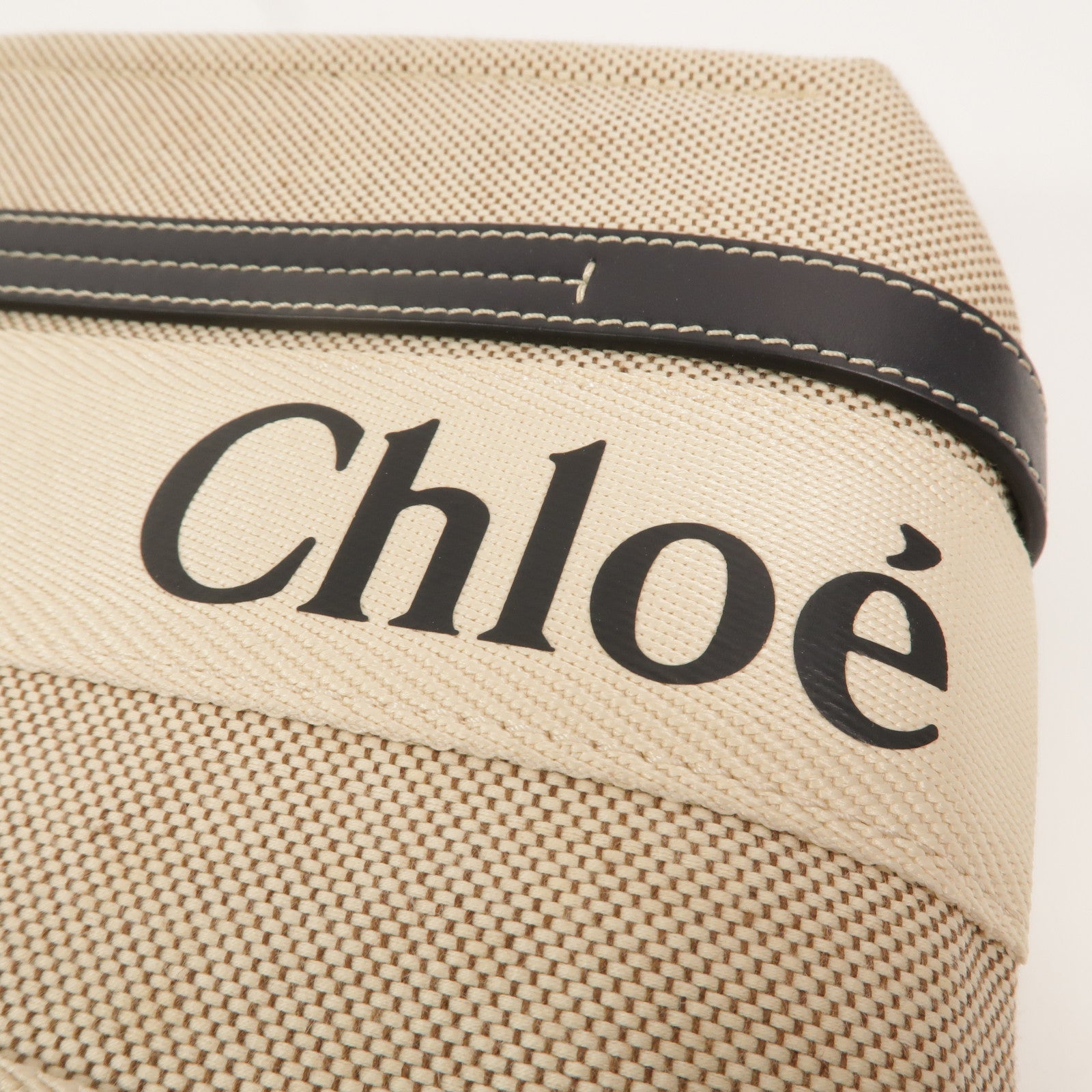 Chloe 帆布Woody Small手挽袋