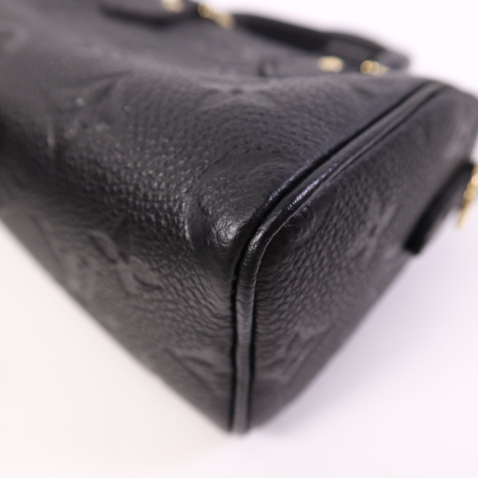 LOUIS VUITTON Monogram Empreinte Nano Speedy金扣肩背袋