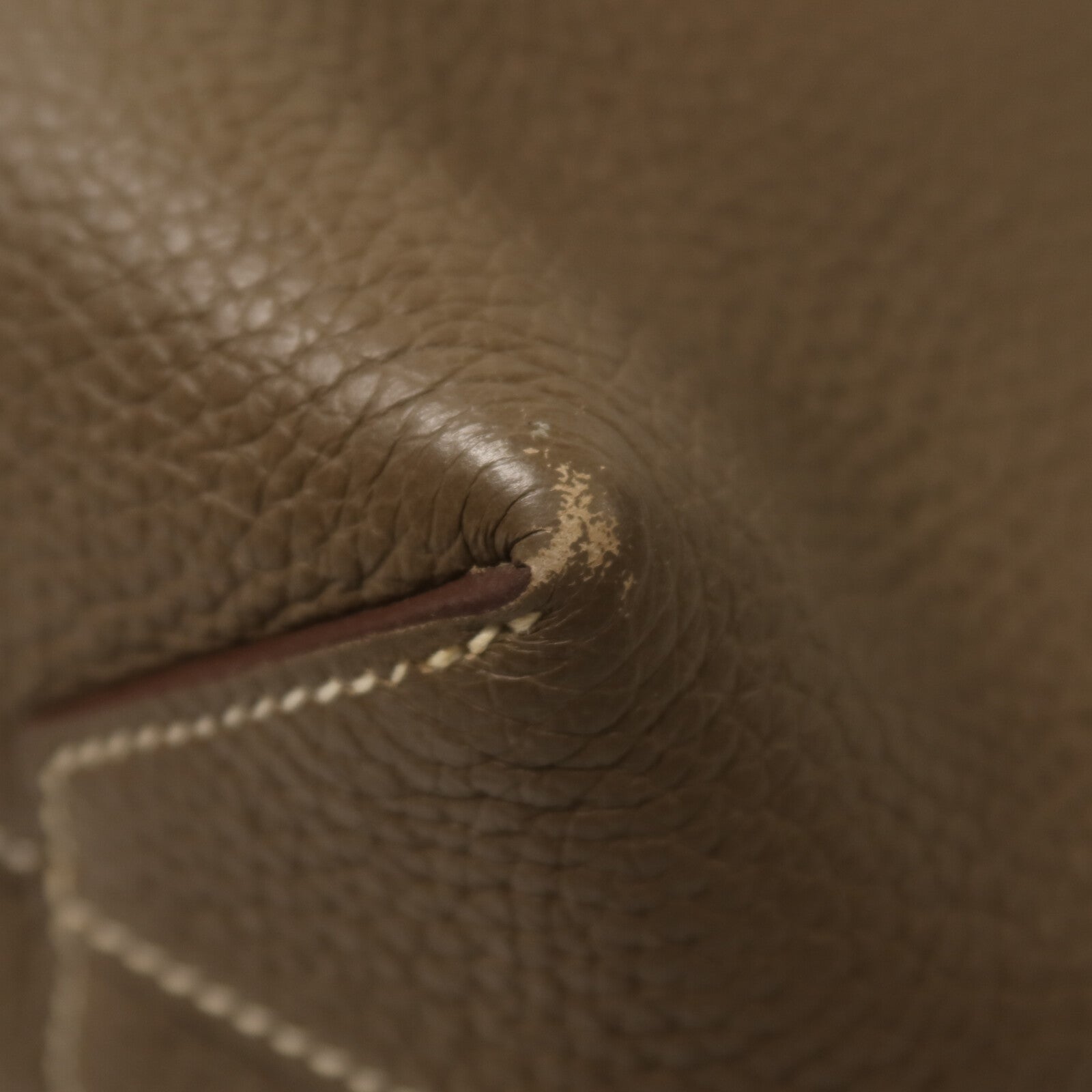 HERMES Clemence皮革Cabasellier 31手挽袋Etoupe