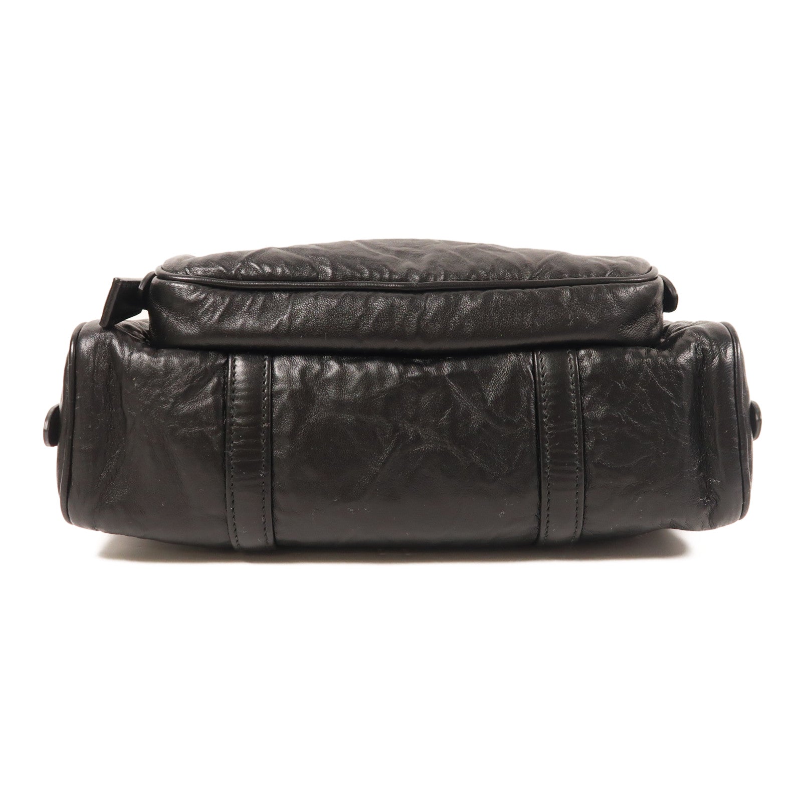 PRADA 皮革2 Way Shoulder銀扣手挽肩背兩用袋