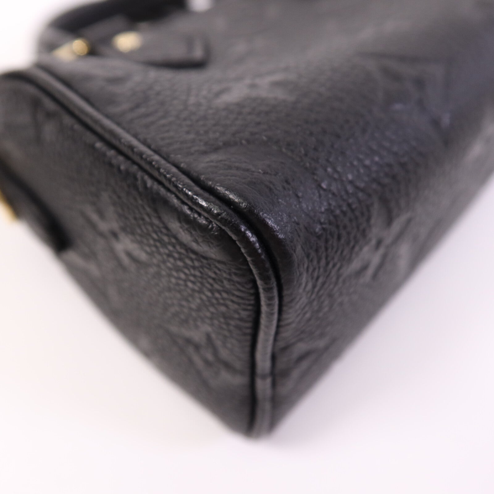 LOUIS VUITTON Monogram Empreinte Nano Speedy金扣肩背袋