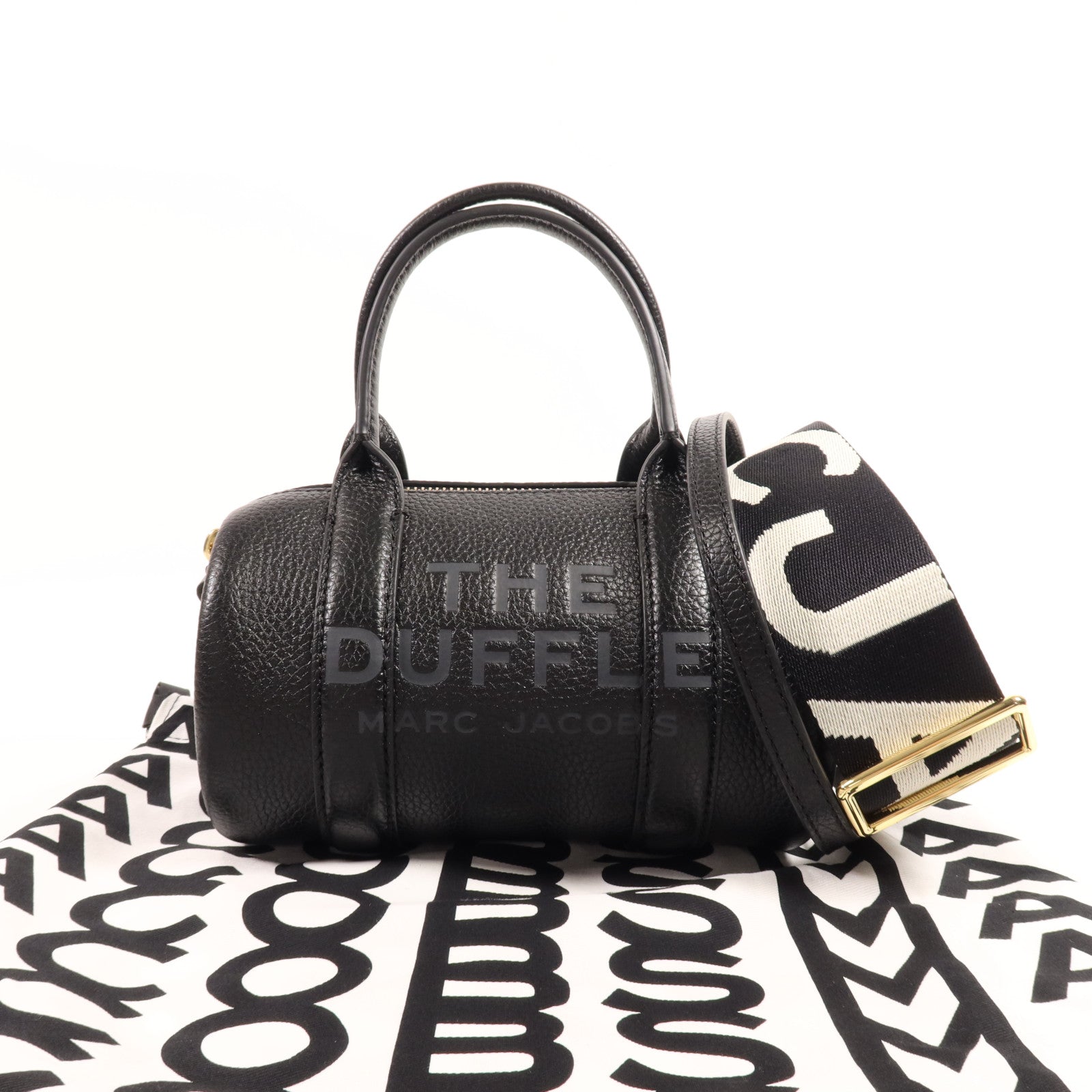 MARC JACOBS 牛皮皮革Mini Duffle Bag金扣手挽肩背兩用袋