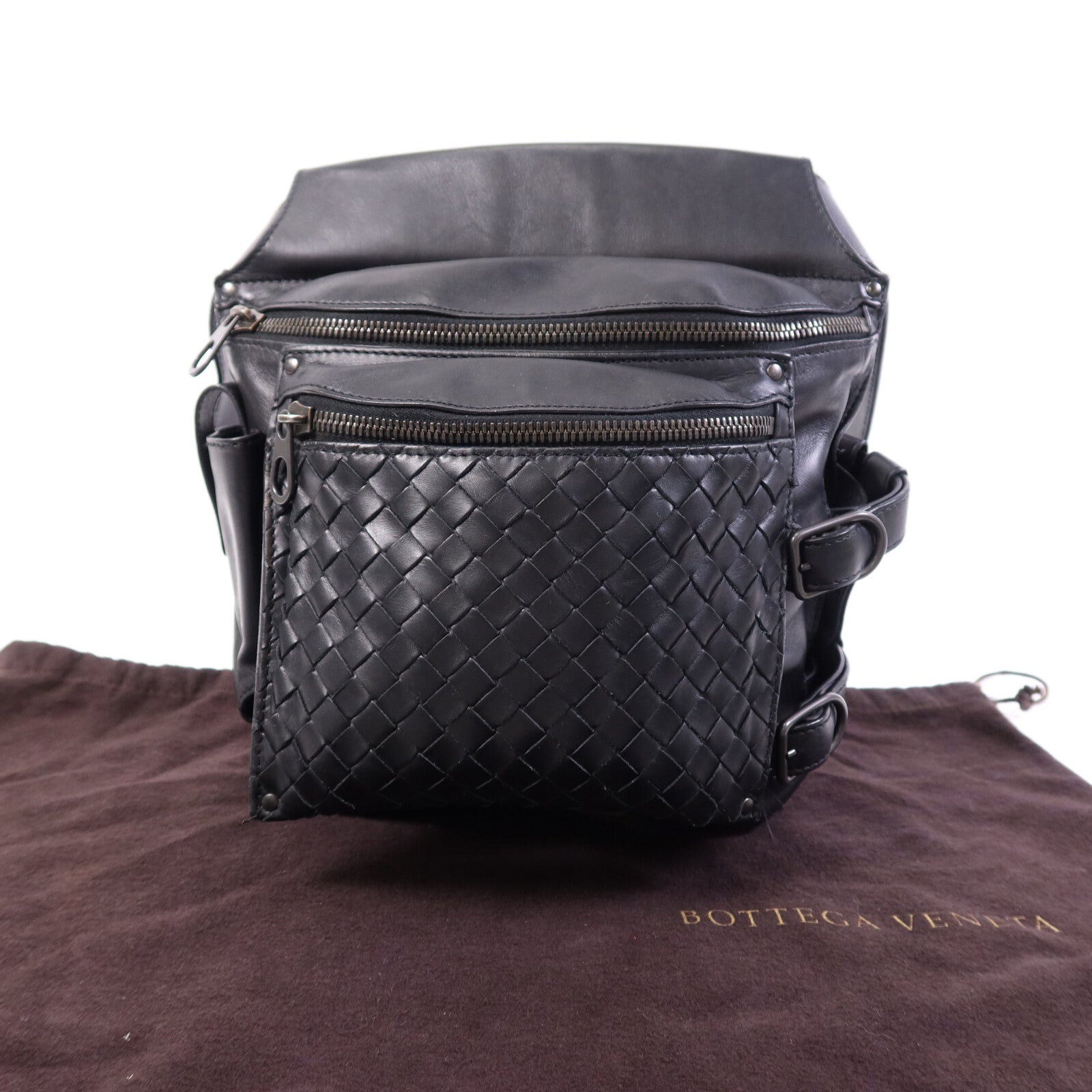 BOTTEGA VENETA 【激減優惠】皮革Intrecciato Waist Bag腰包