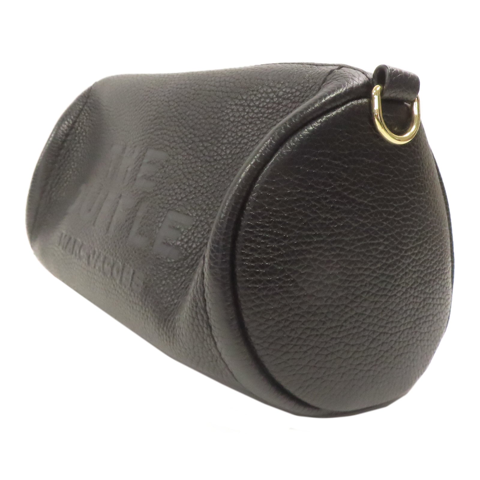 MARC JACOBS 牛皮皮革The Duffle Bag金扣肩背袋黑色