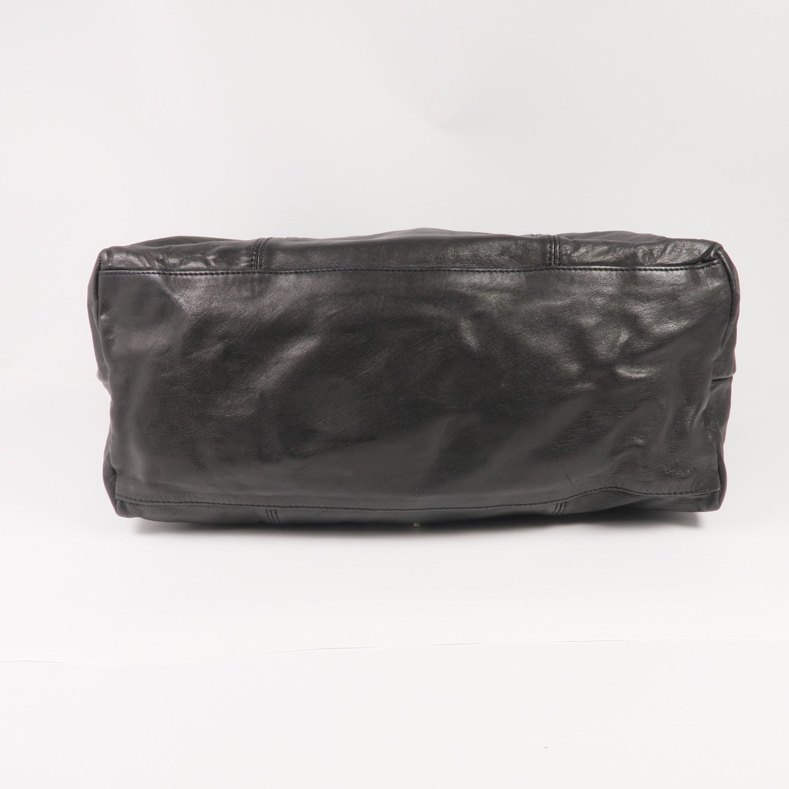 Longchamp 牛皮皮革2 Way Shoulder銀扣手挽肩背兩用袋