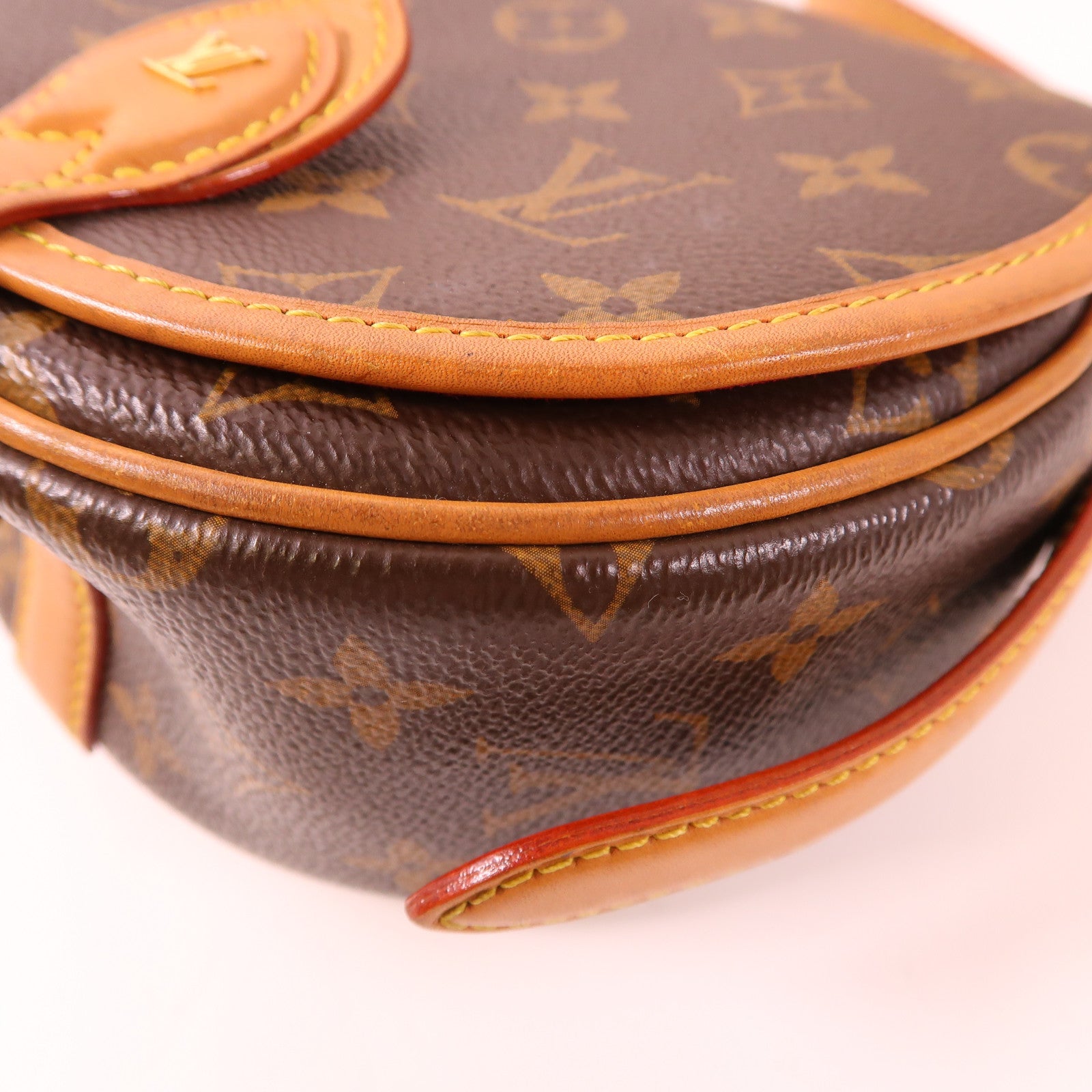 LOUIS VUITTON LV GHW Tambourin Shoulder Bag M44860 Monogram Brown