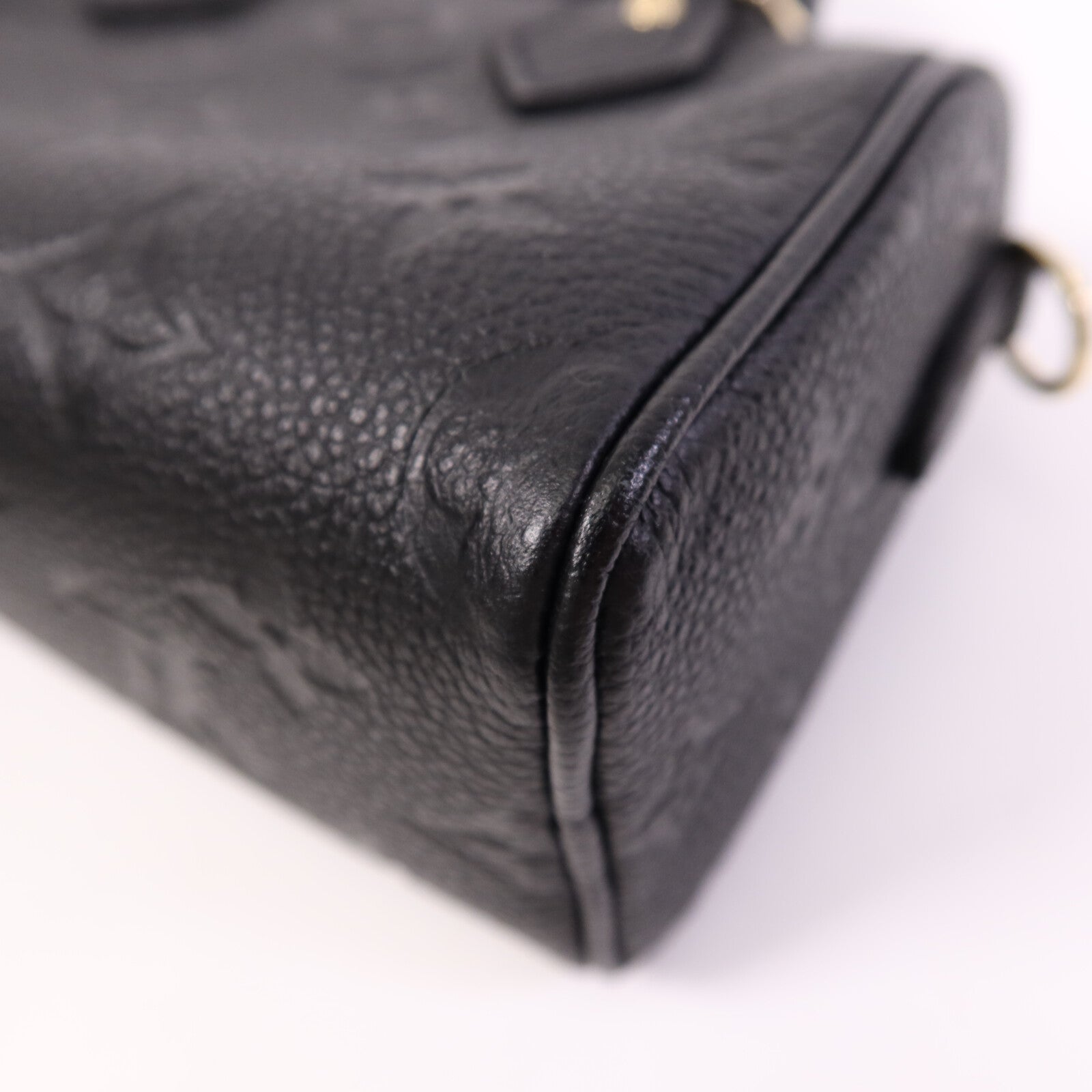 LOUIS VUITTON Monogram Empreinte Nano Speedy金扣肩背袋