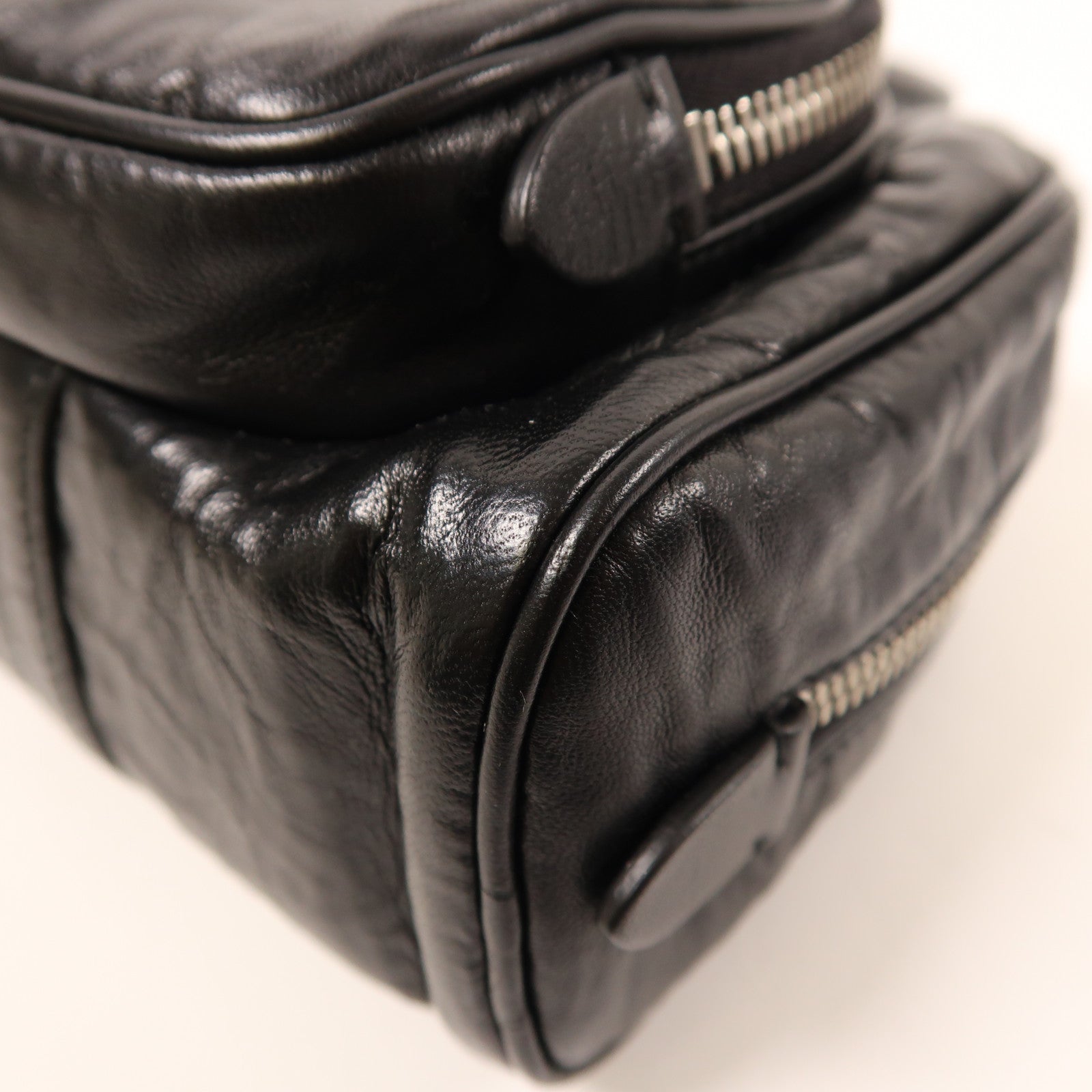 PRADA 皮革2 Way Shoulder銀扣手挽肩背兩用袋