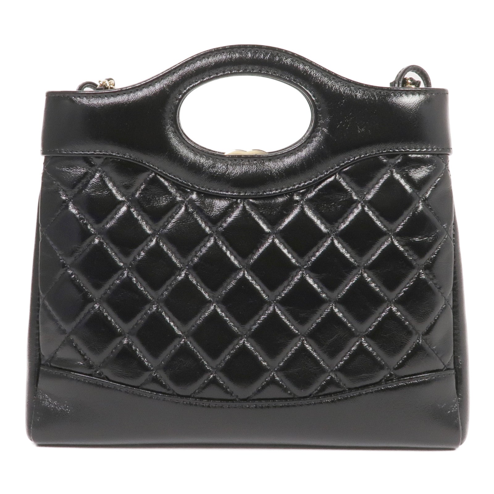 CHANEL 牛皮皮革31 Mini Shopping Bag金扣手挽肩背兩用袋