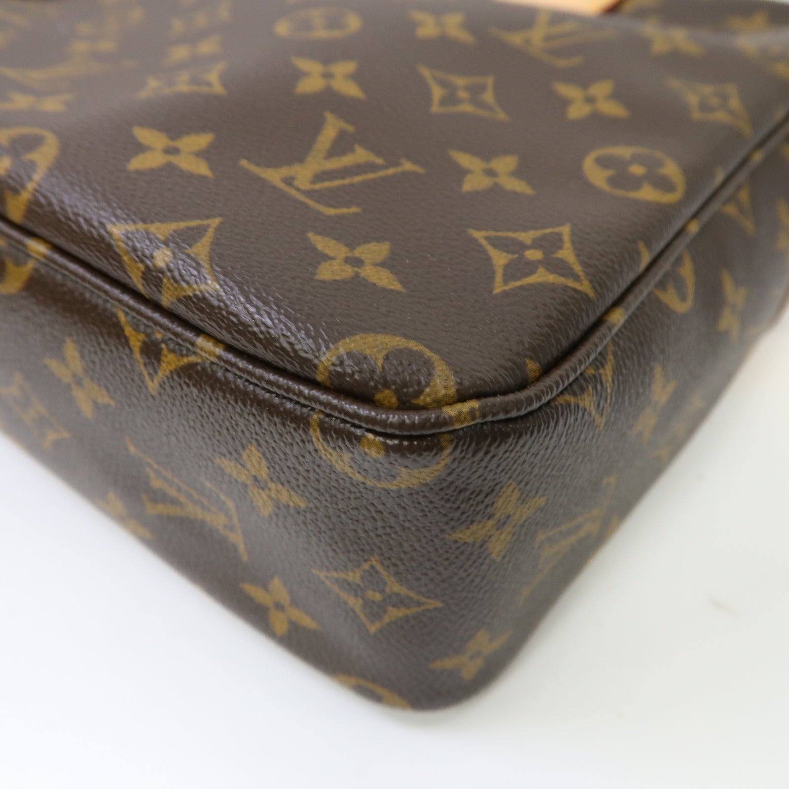 LOUIS VUITTON Monogram Sac Bosphore金扣手挽肩背兩用袋啡色