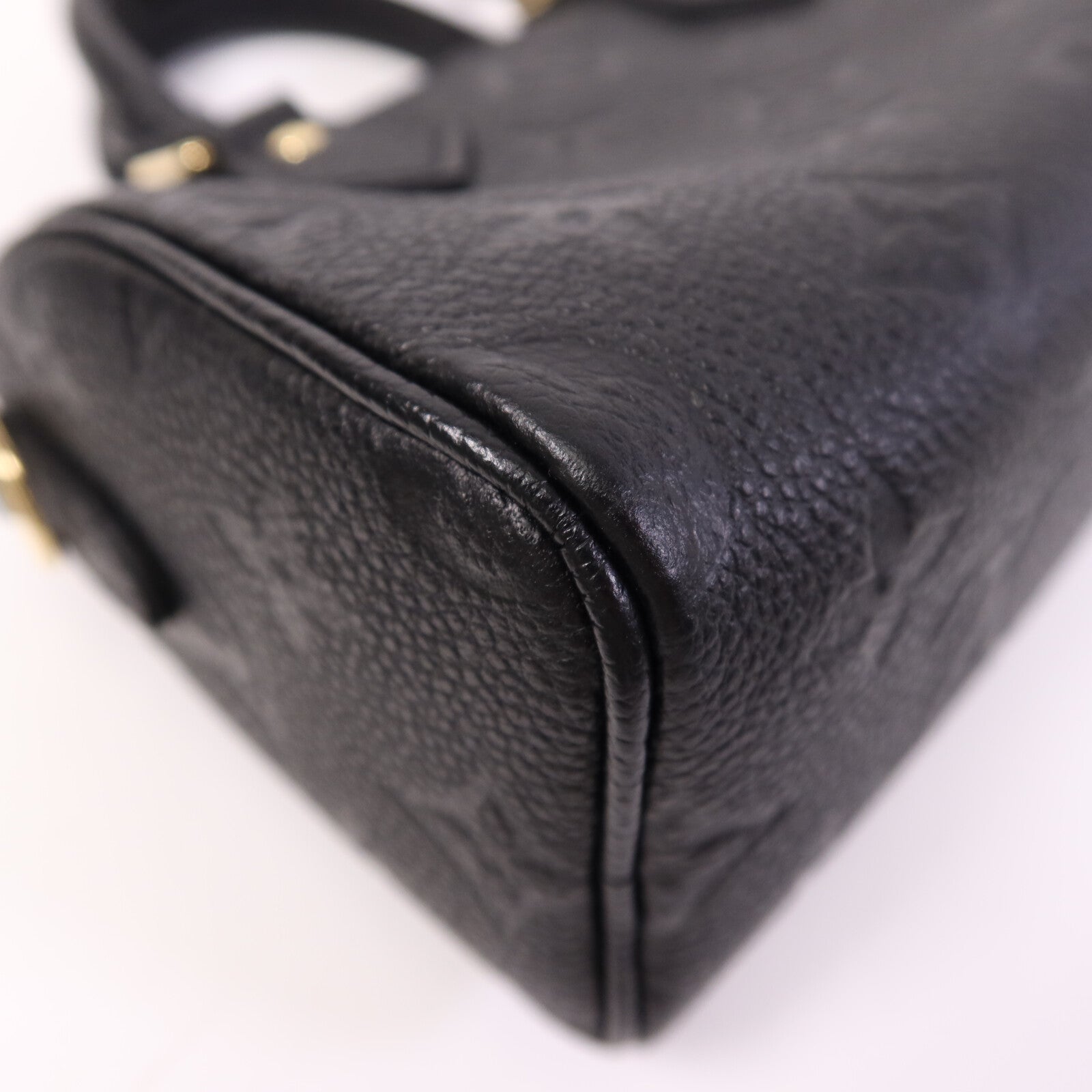 LOUIS VUITTON Monogram Empreinte Nano Speedy金扣肩背袋