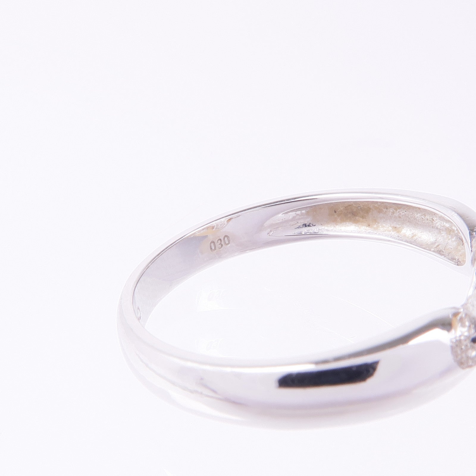 JEWELRY 18K白金Pearl Diamond Ring珍珠鑽石戒指US#6