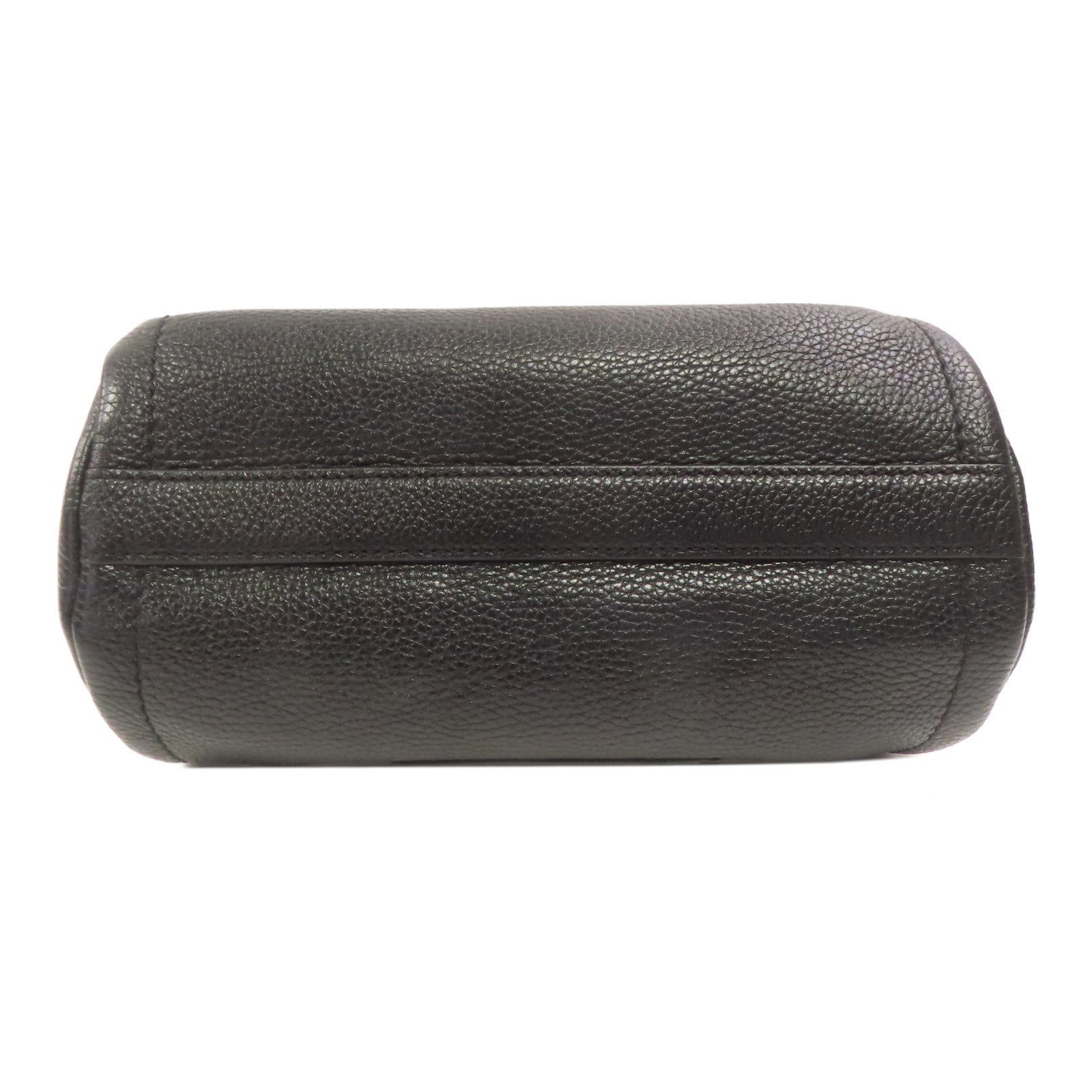 MARC JACOBS 牛皮皮革The Duffle Bag金扣肩背袋黑色