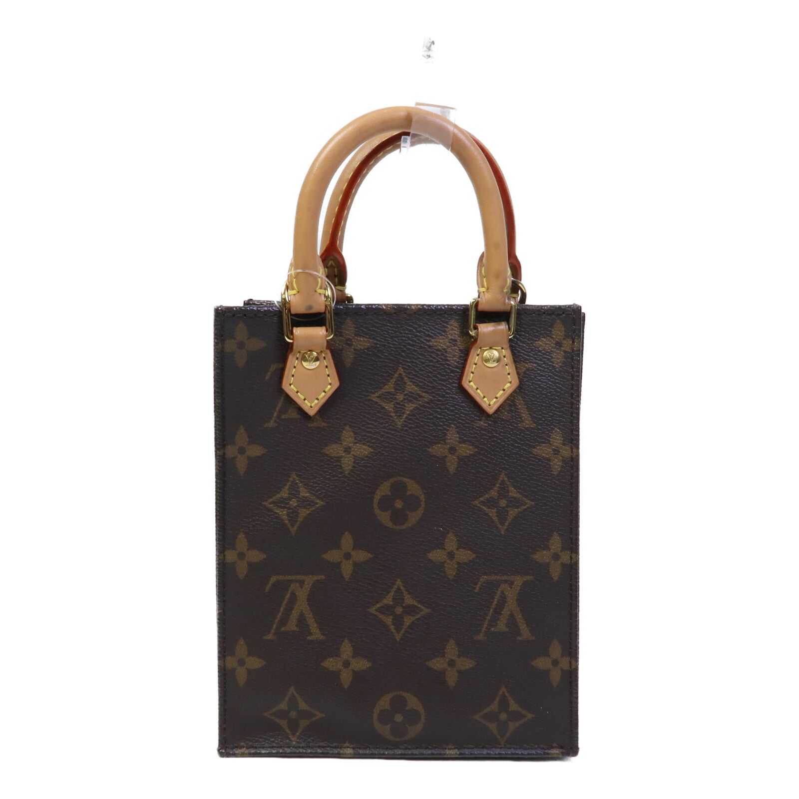 LOUIS VUITTON Monogram Petit Sac Plat手挽肩背兩用袋
