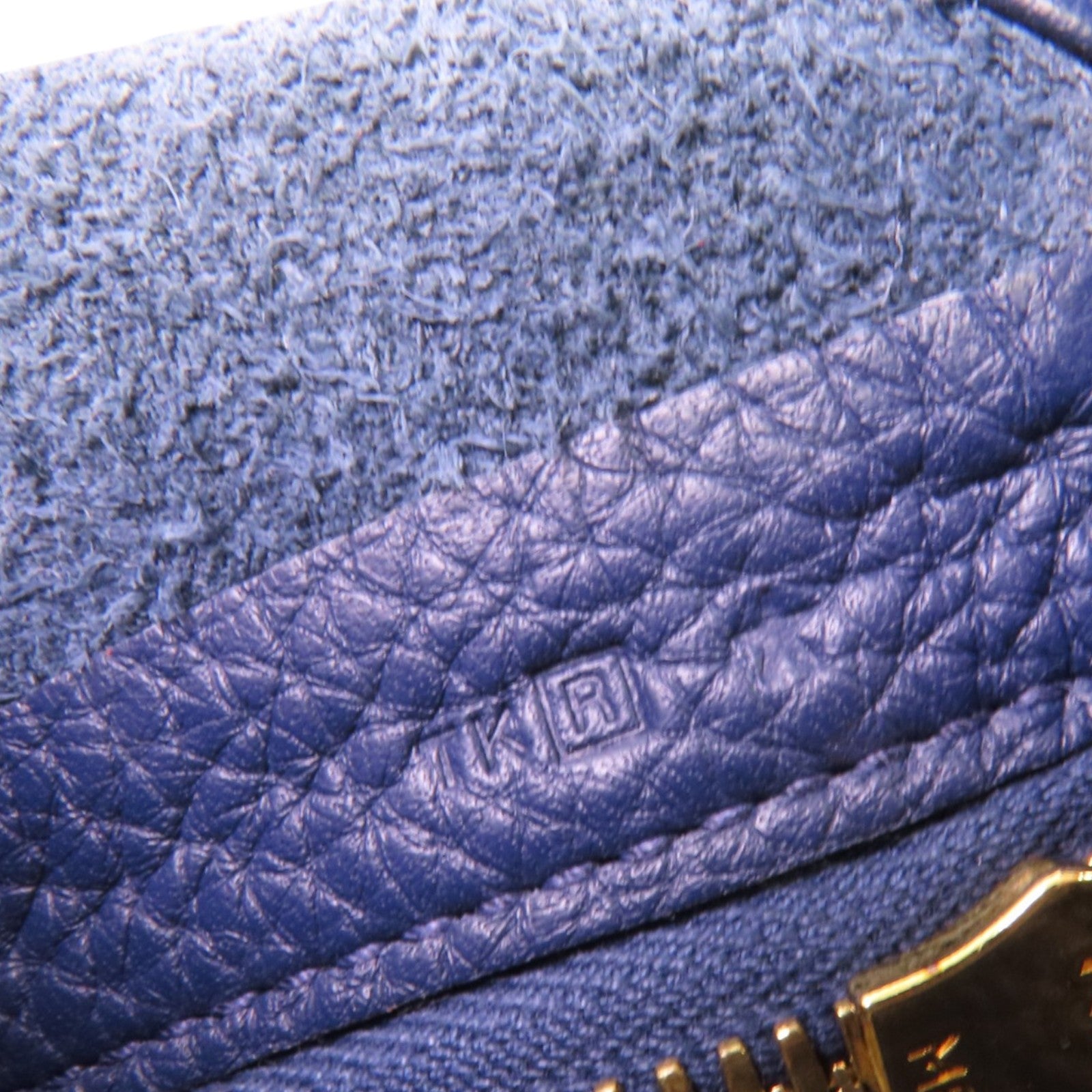 HERMES Clemence皮革Bourlingue Bag金扣肩背袋