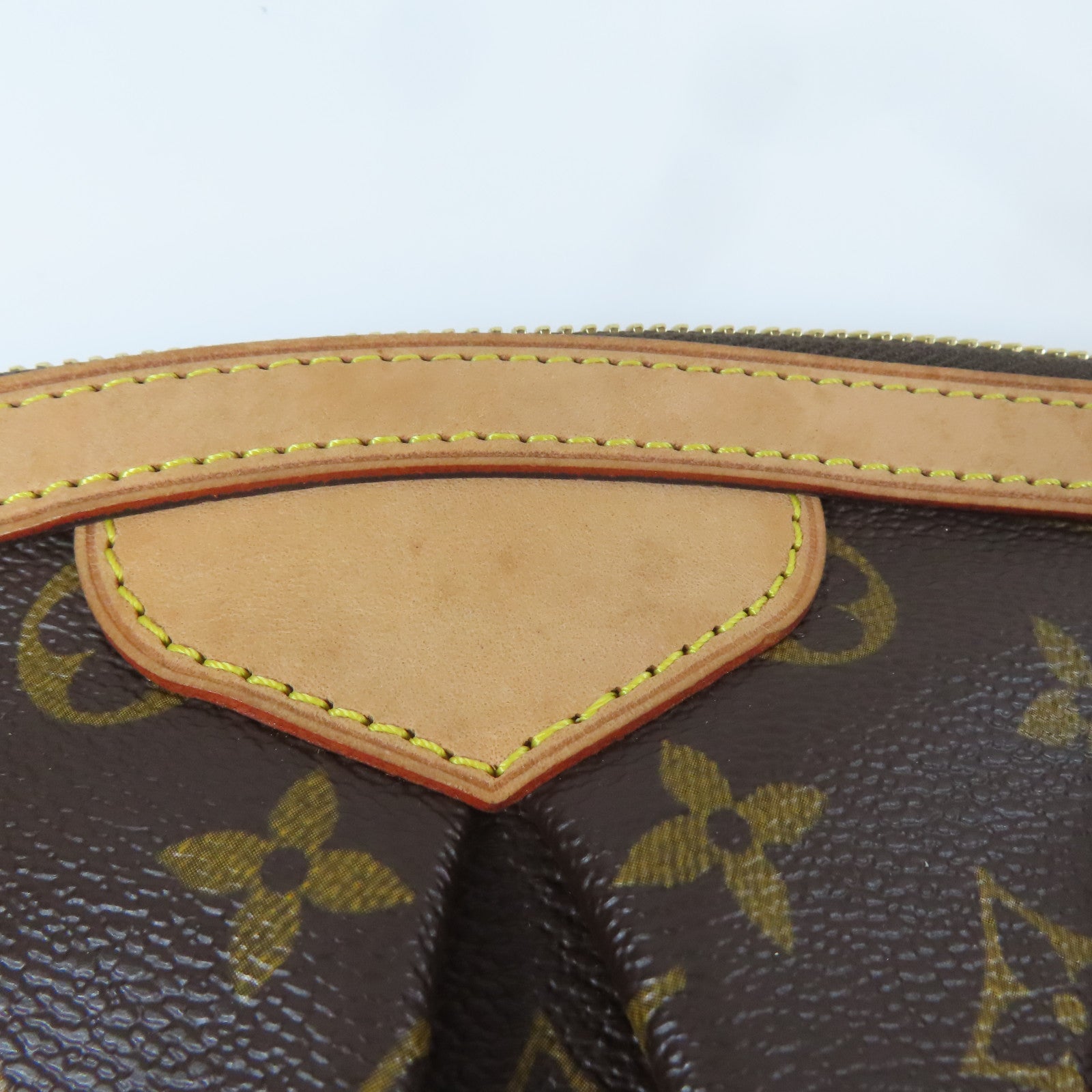 LOUIS VUITTON Monogram Tivoli GM金扣肩背袋啡色