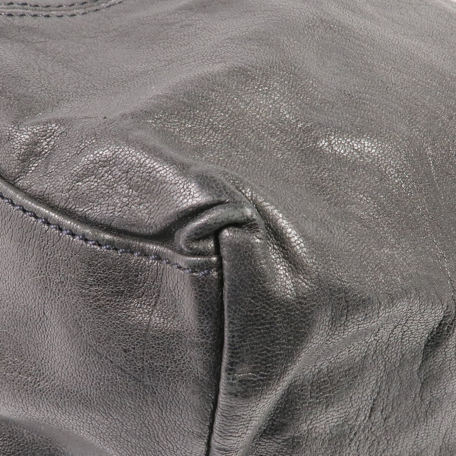 Longchamp 牛皮皮革2 Way Shoulder銀扣手挽肩背兩用袋